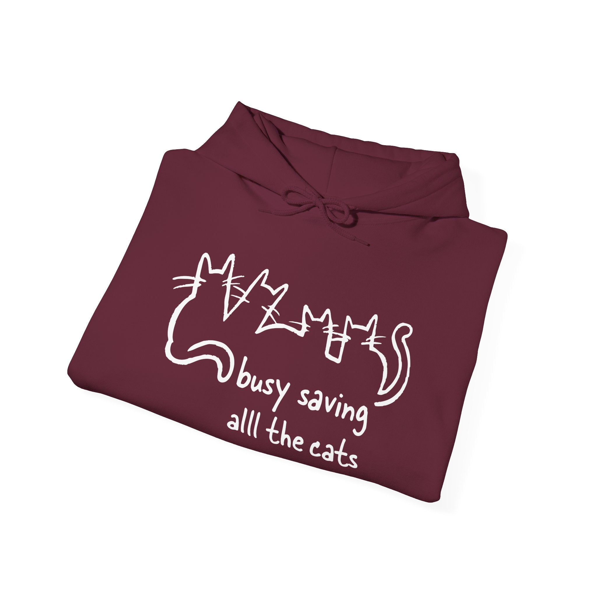Busy Saving all the Cats Hoodie