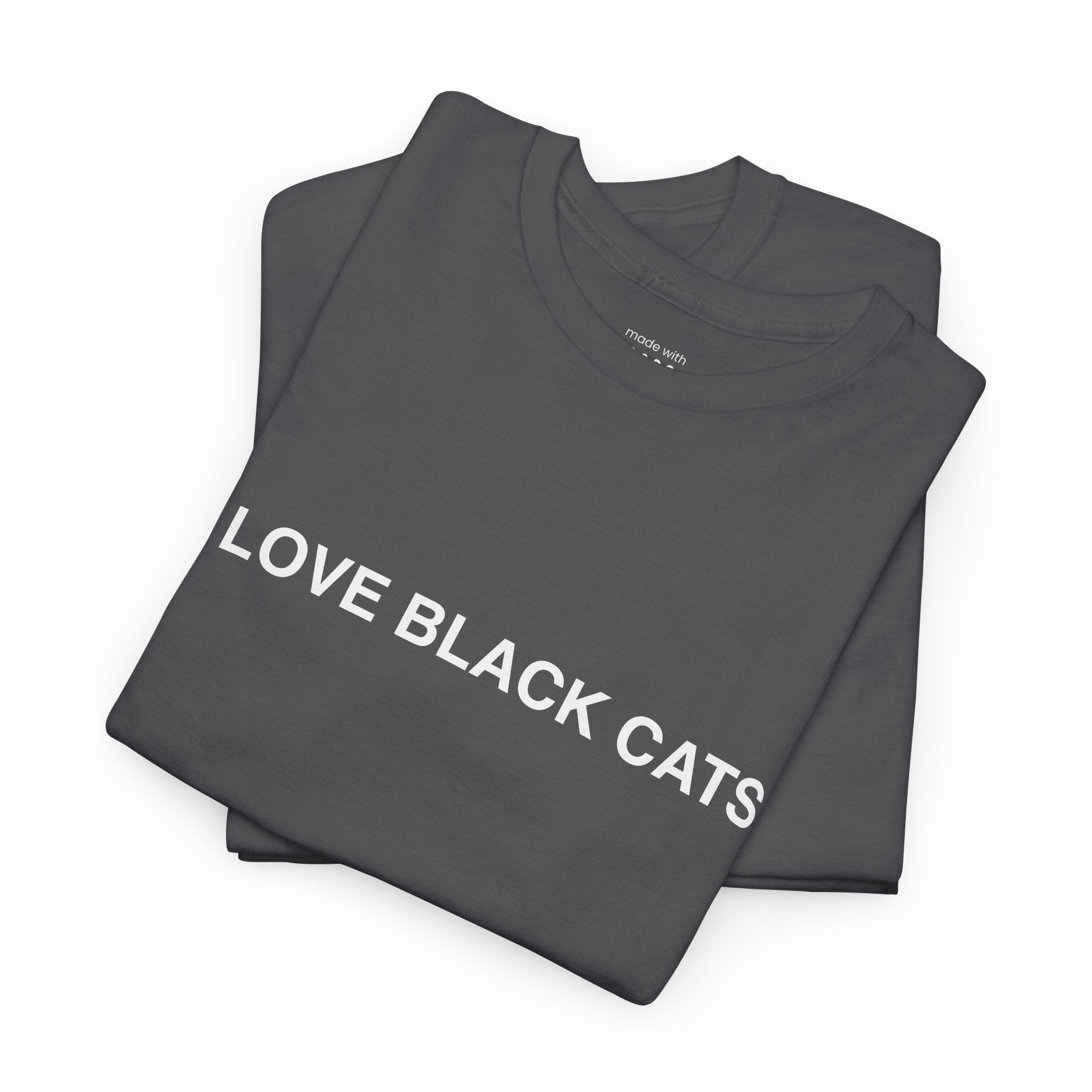 I Love Black Cats T-Shirt