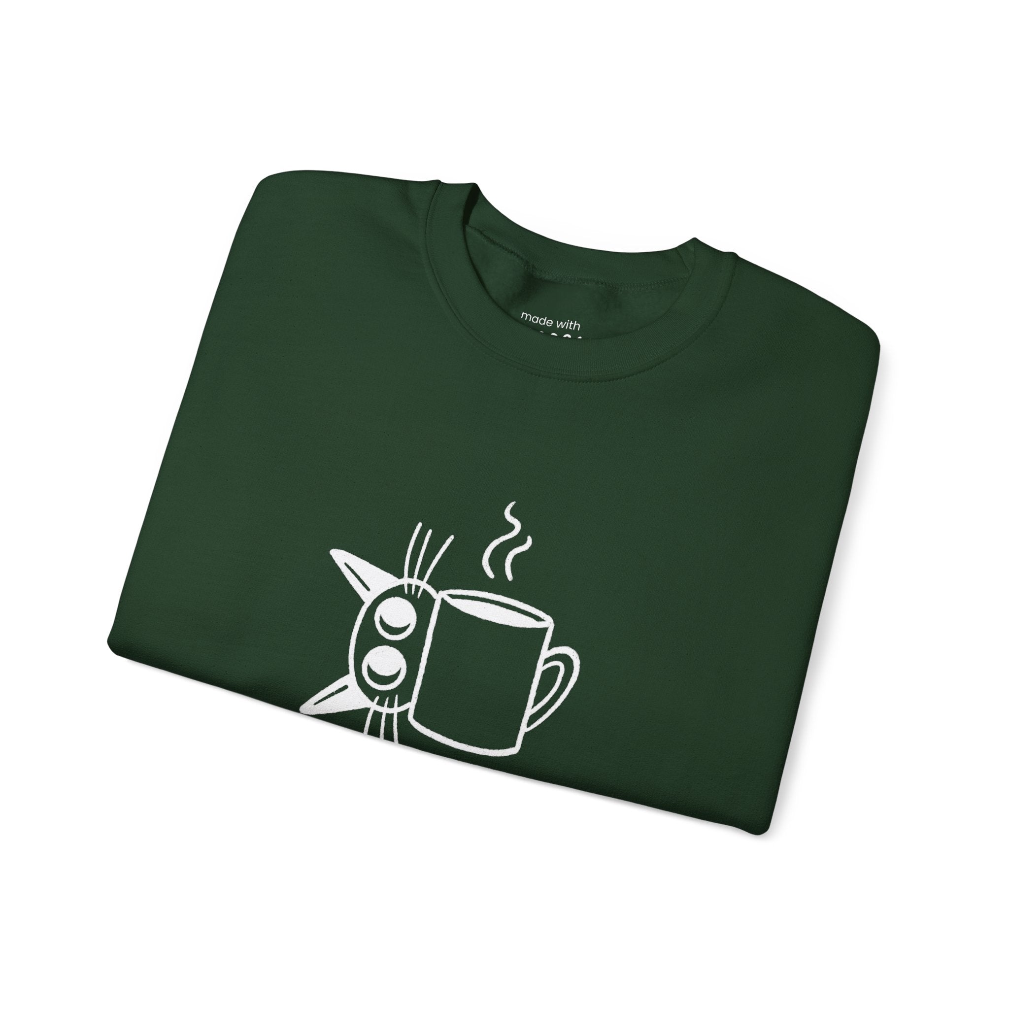 Powered by Caffeine and Purrs Sweatshirt