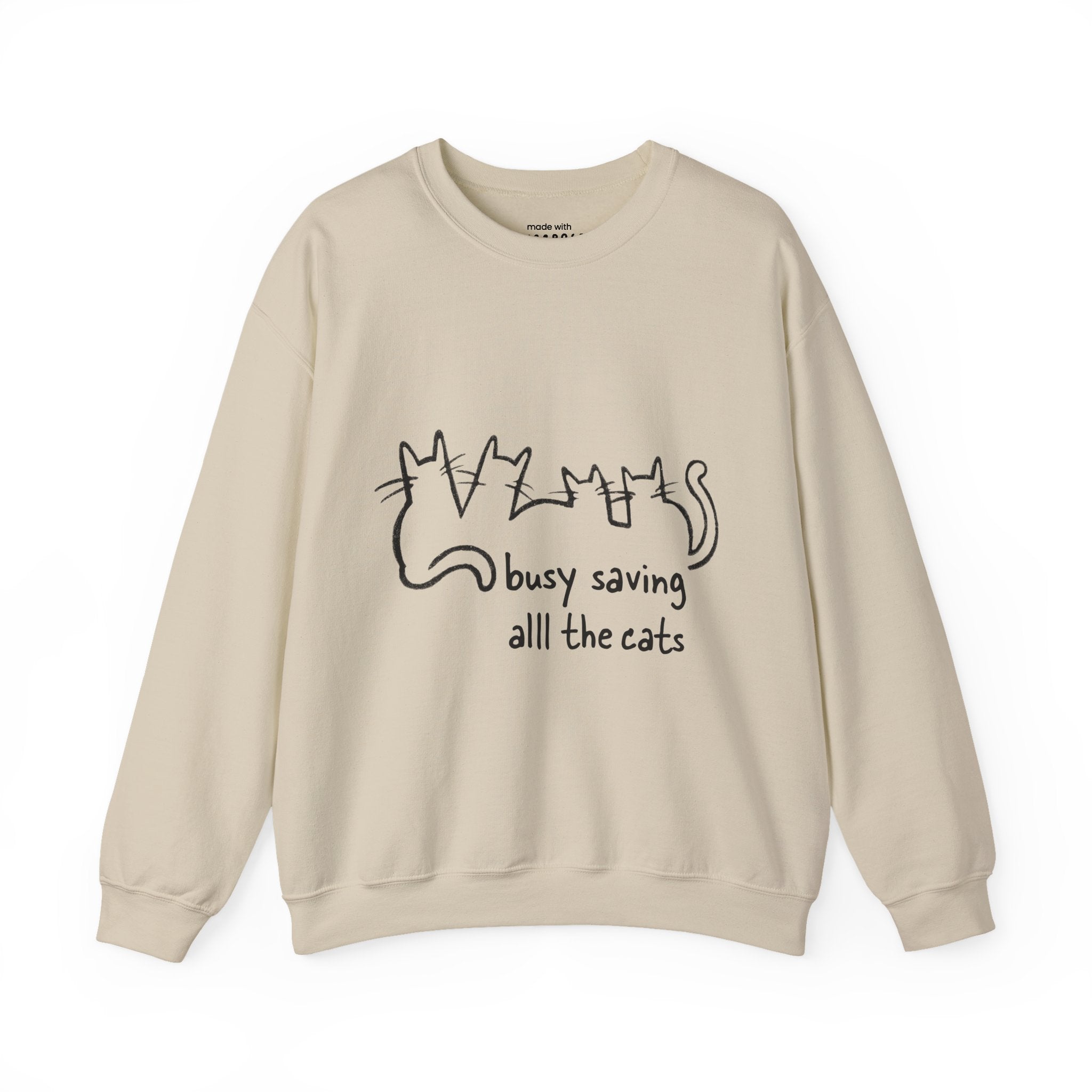 Busy Saving All the Cats Sweatshirt
