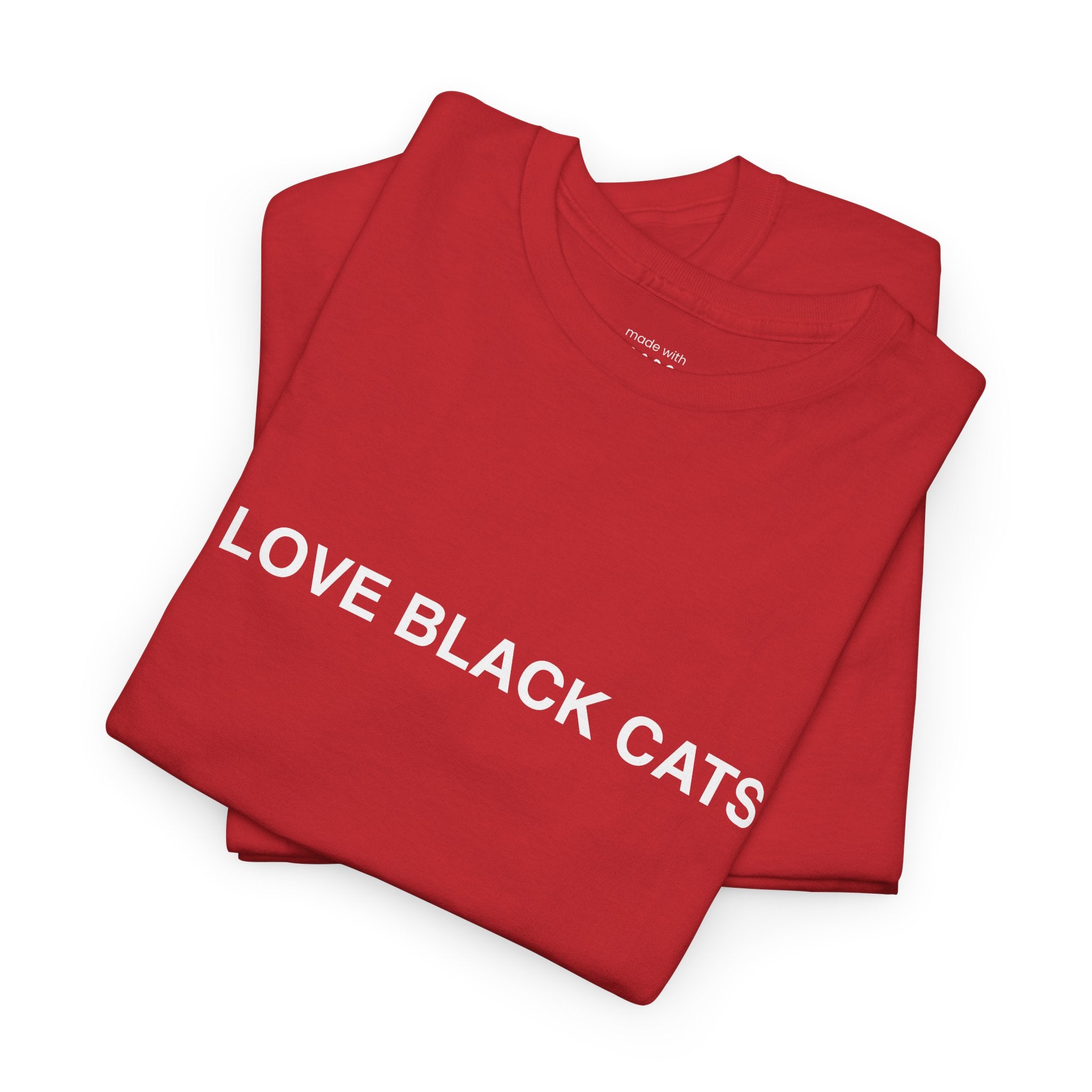 I Love Black Cats T-Shirt