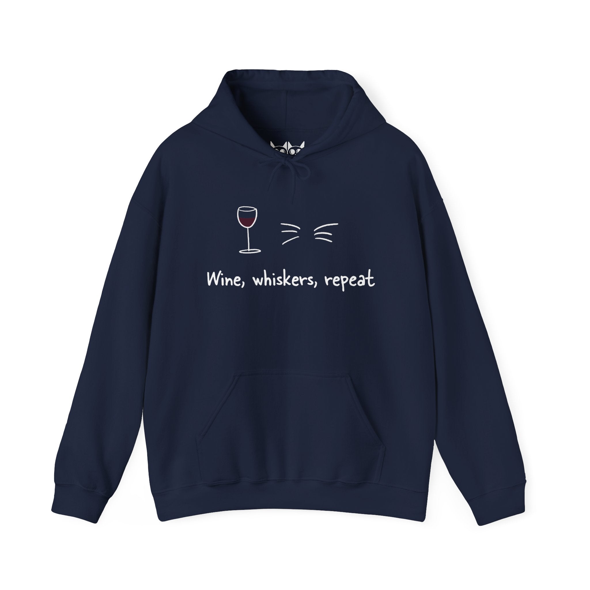 Wine, Whiskers, Repeat Hoodie