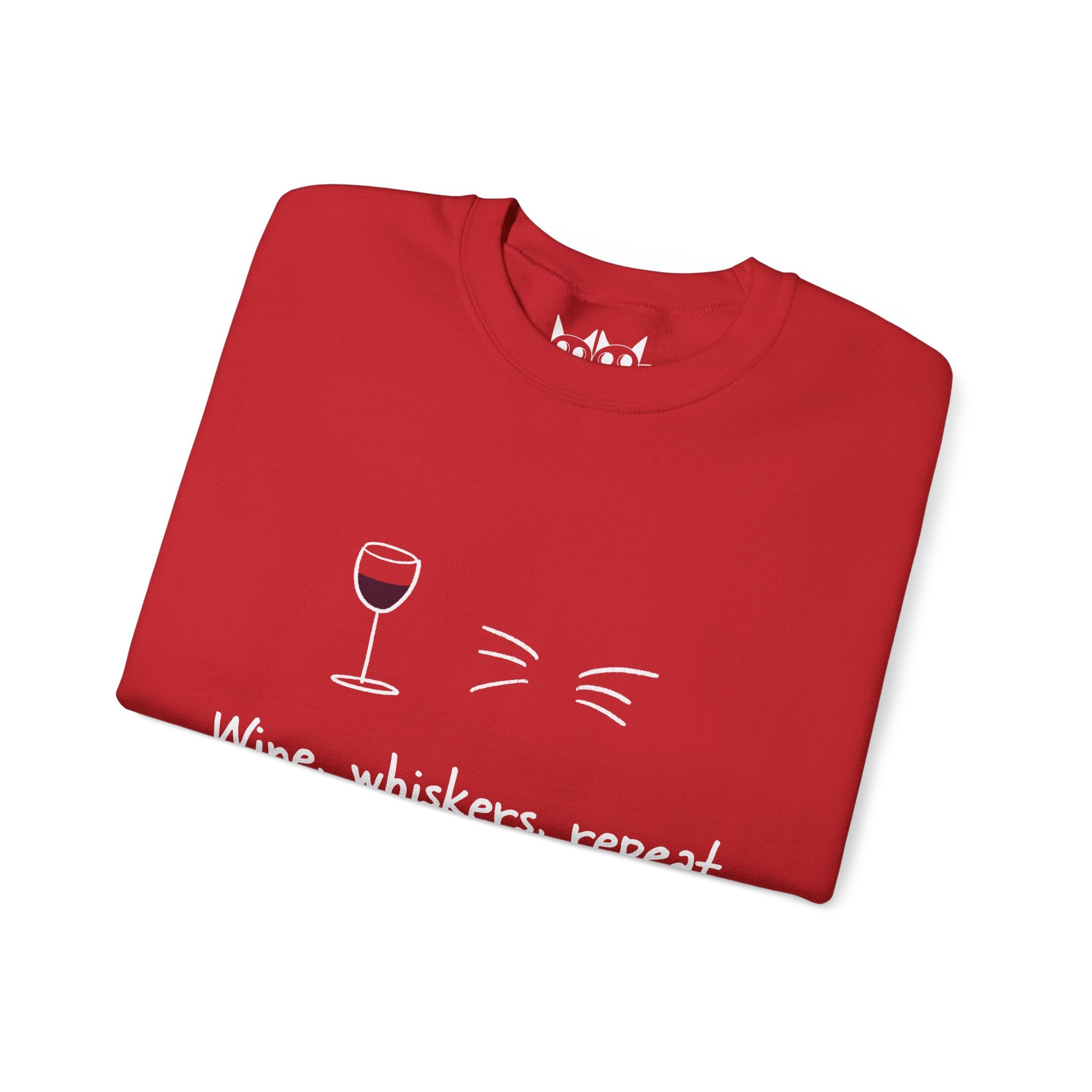 Wine, Whiskers, Repeat Sweatshirt