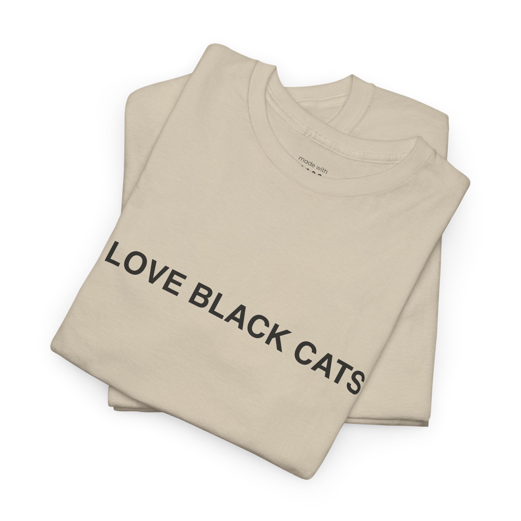 I Love Black Cats T-Shirt