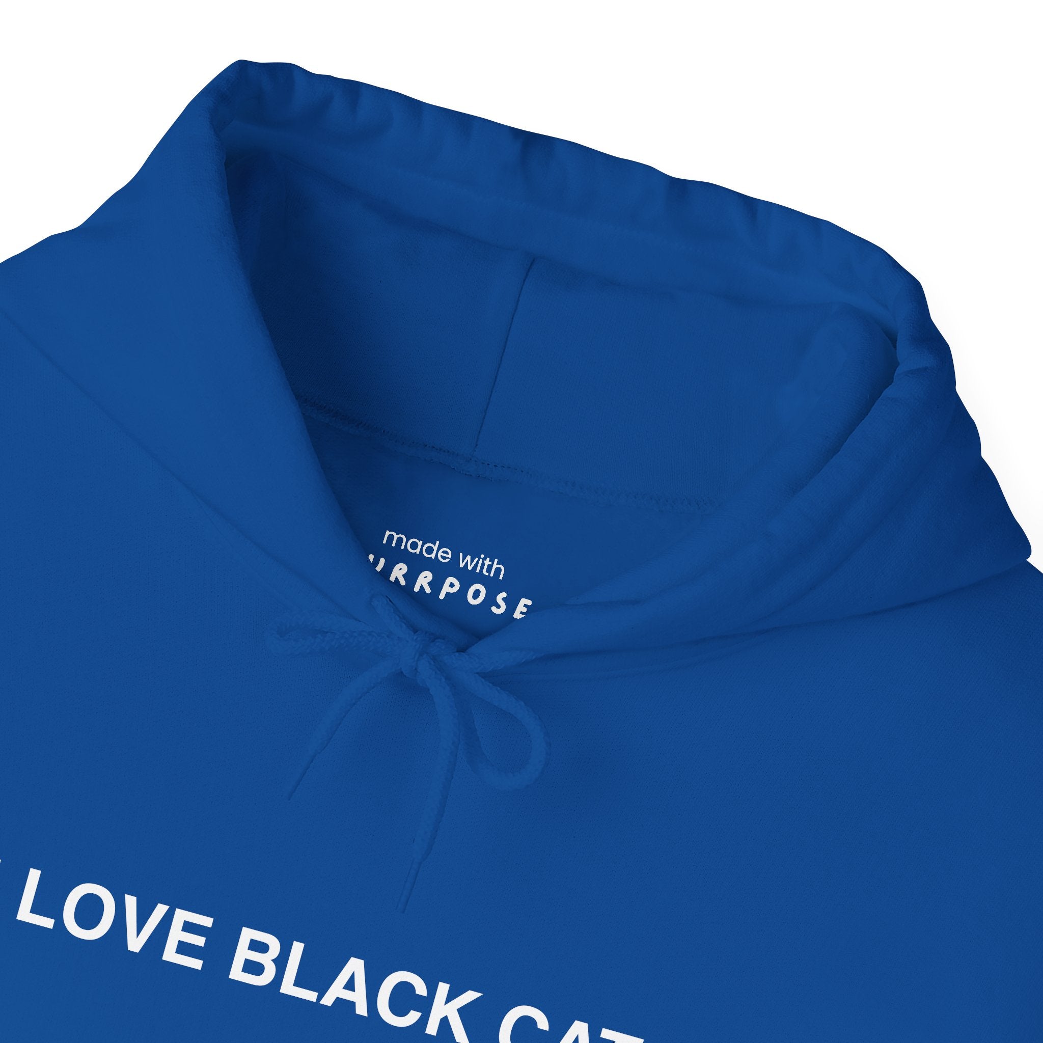 I Love Black Cats Hoodie