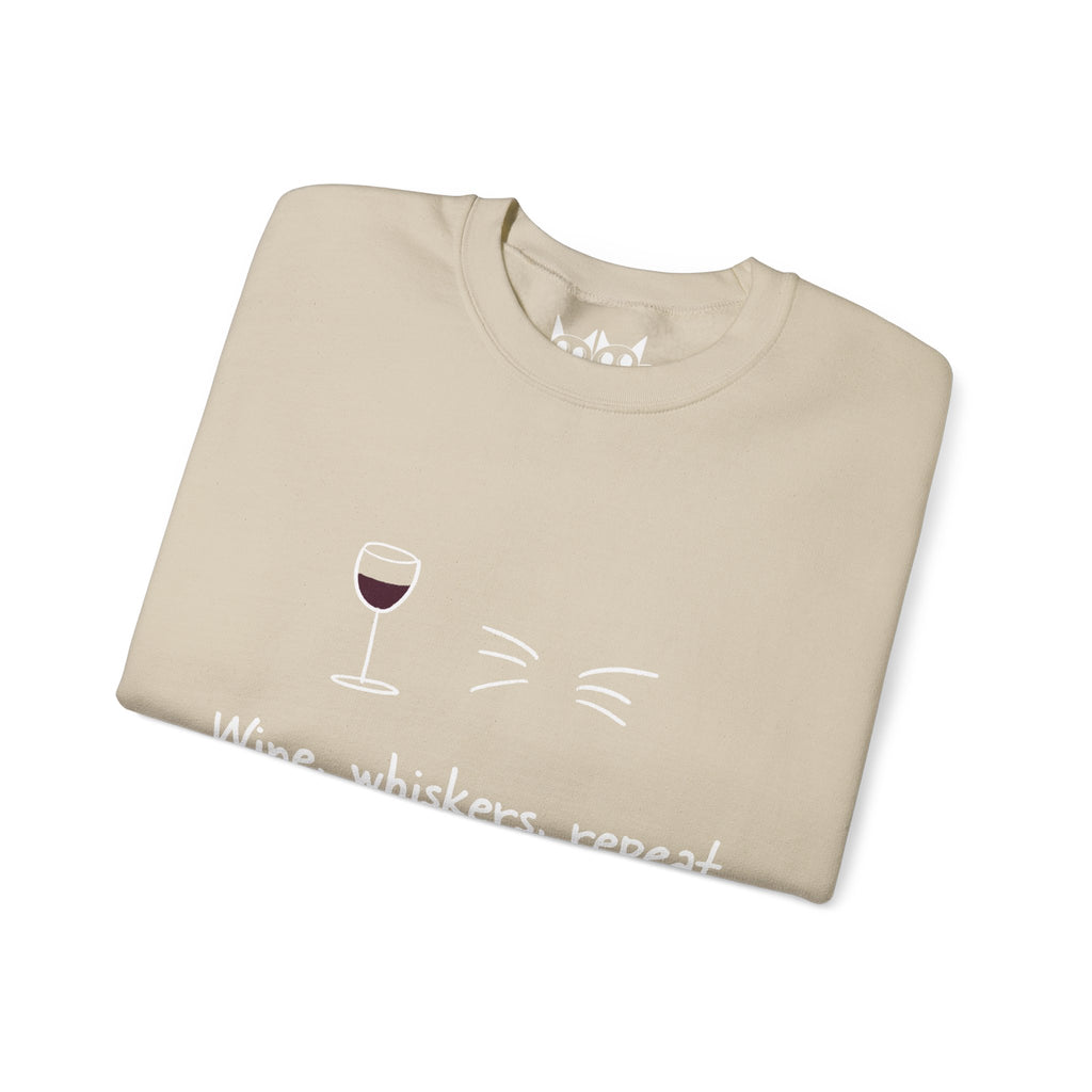 Wine, Whiskers, Repeat Sweatshirt