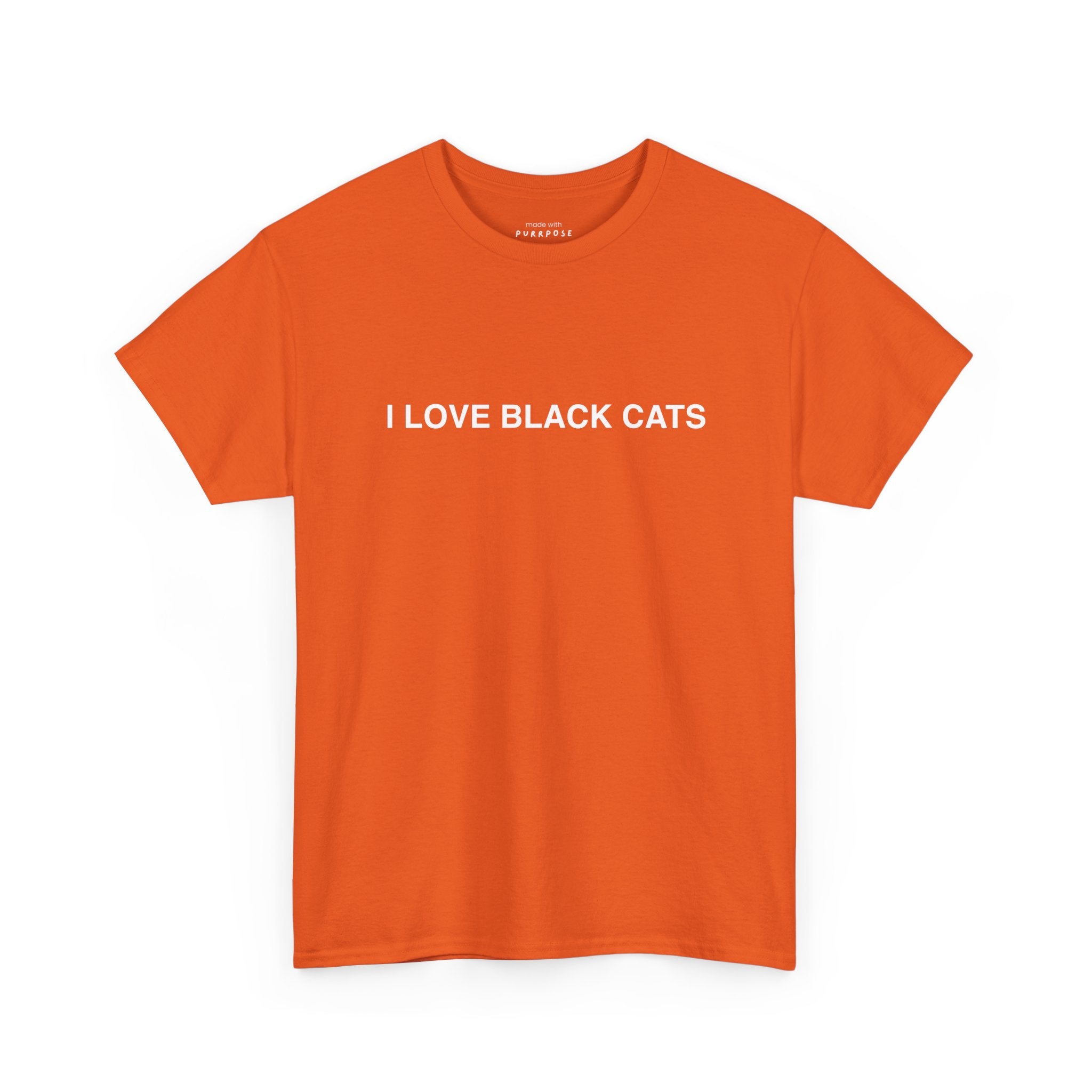 I Love Black Cats T-Shirt