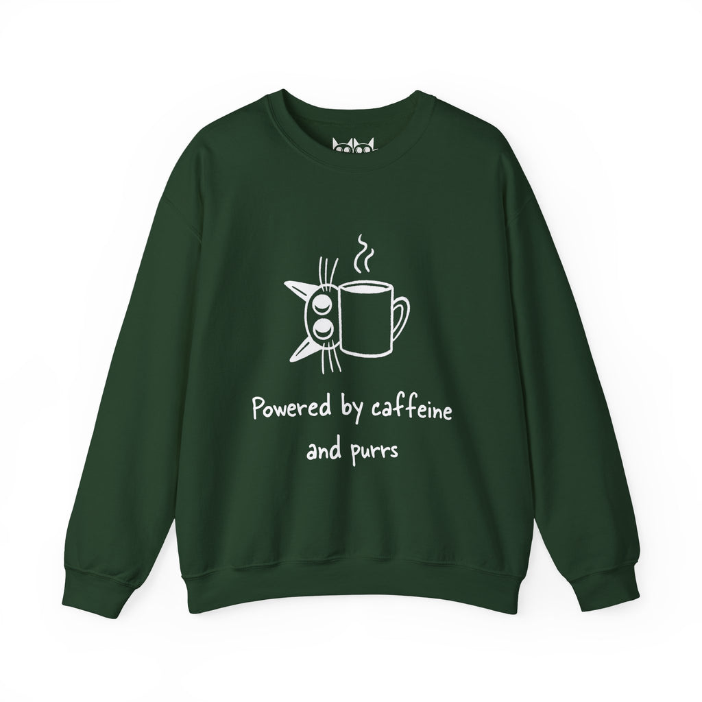 Powered by Caffeine and Purrs Sweatshirt