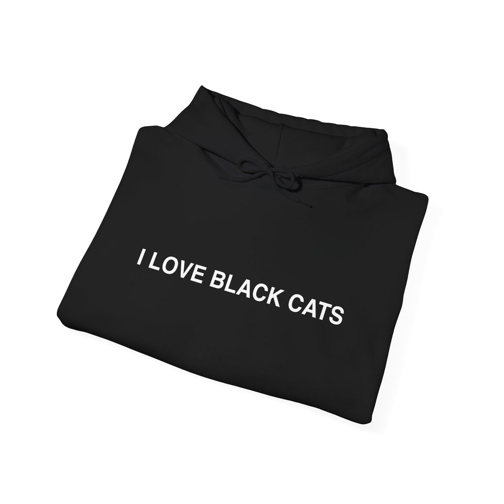 I Love Black Cats Hoodie