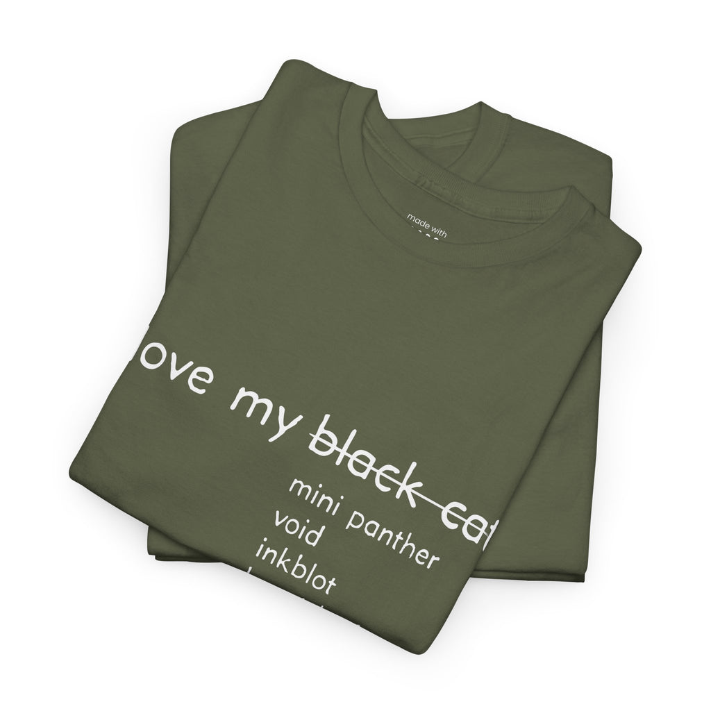 I Love My Black Cat T-Shirt