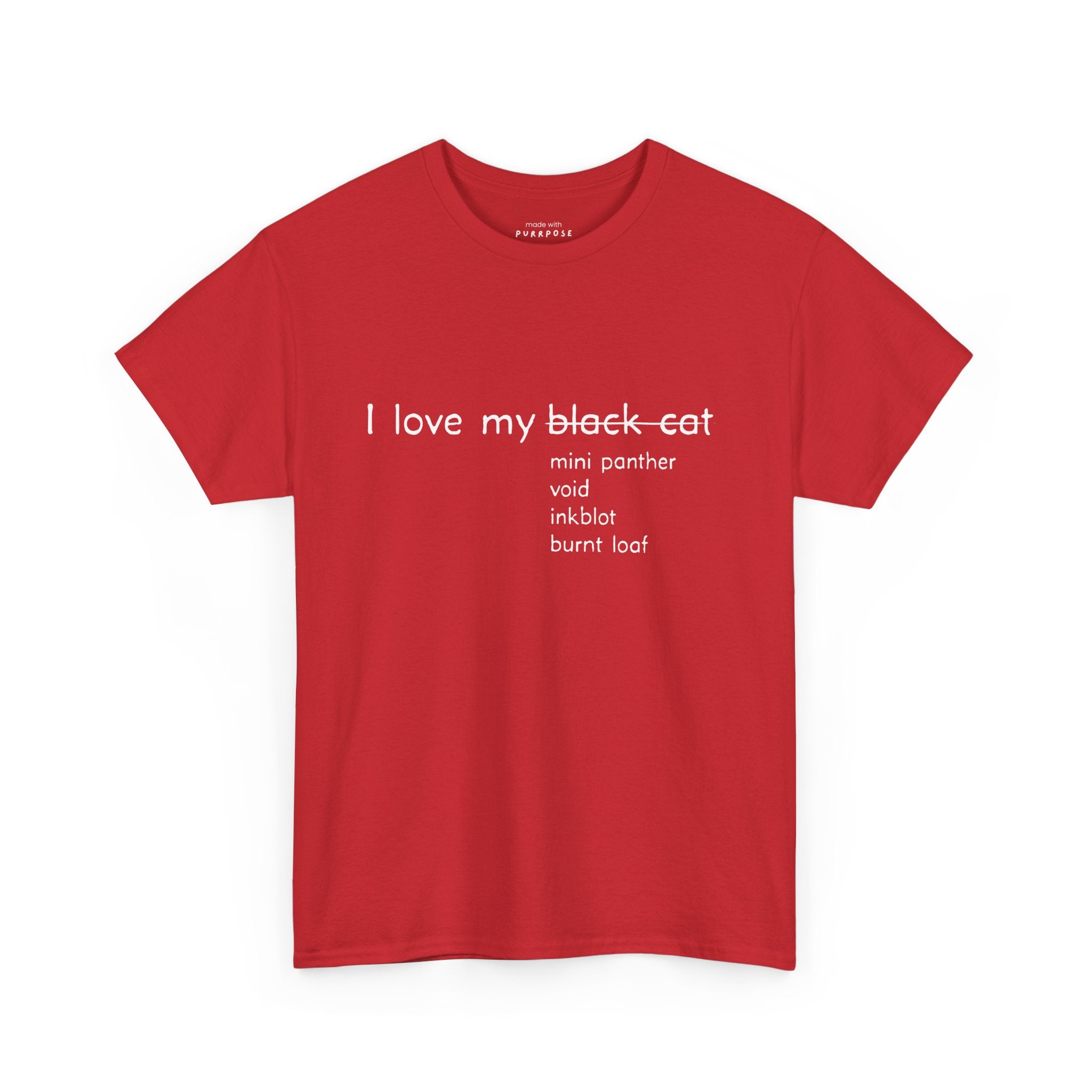 I Love My Black Cat T-Shirt
