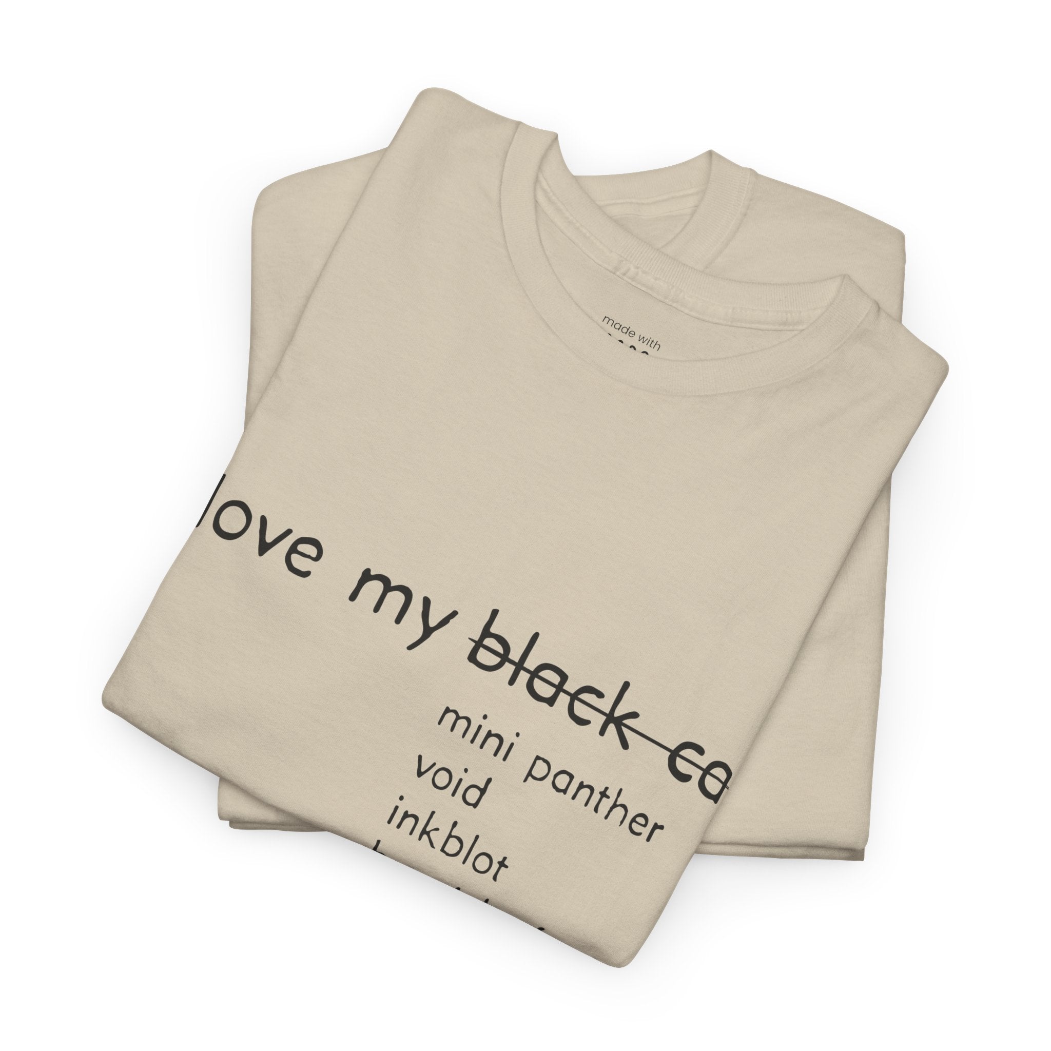 I Love My Black Cat T-Shirt