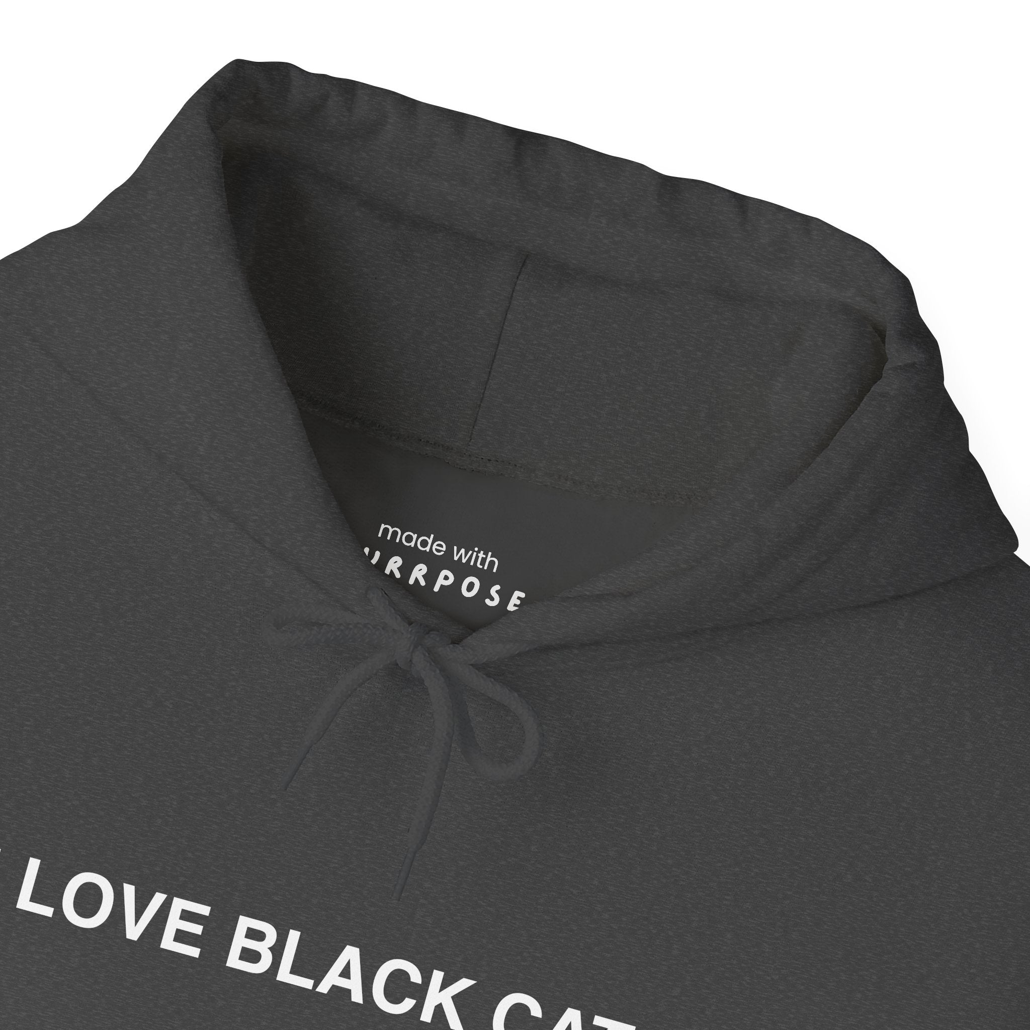 I Love Black Cats Hoodie