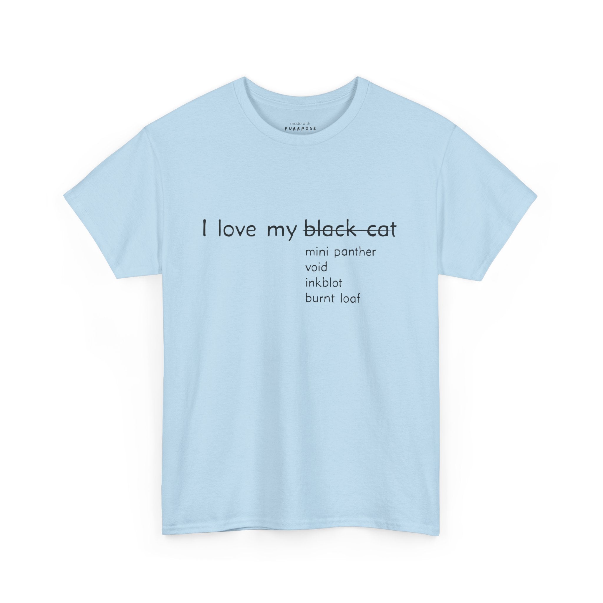 I Love My Black Cat T-Shirt