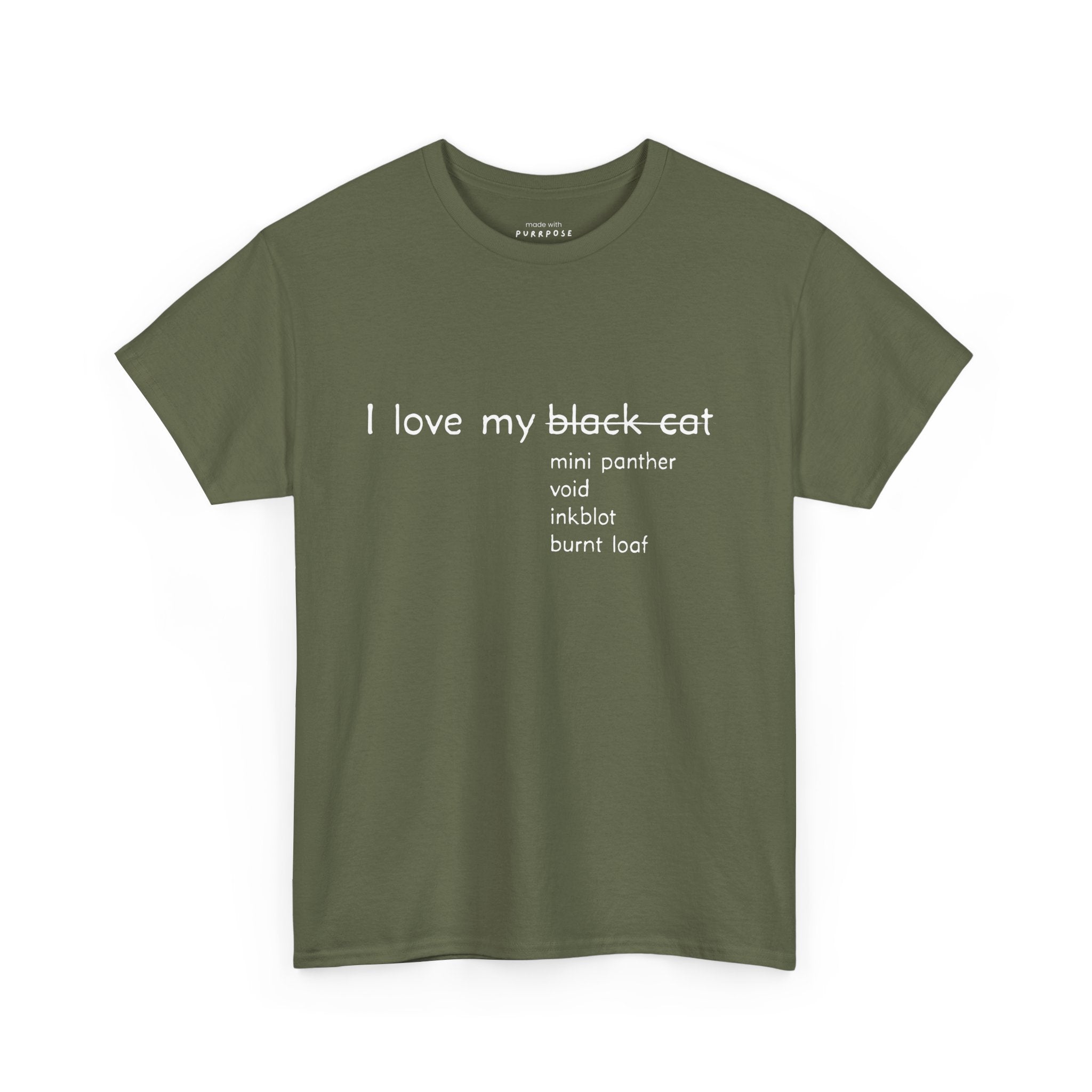 I Love My Black Cat T-Shirt