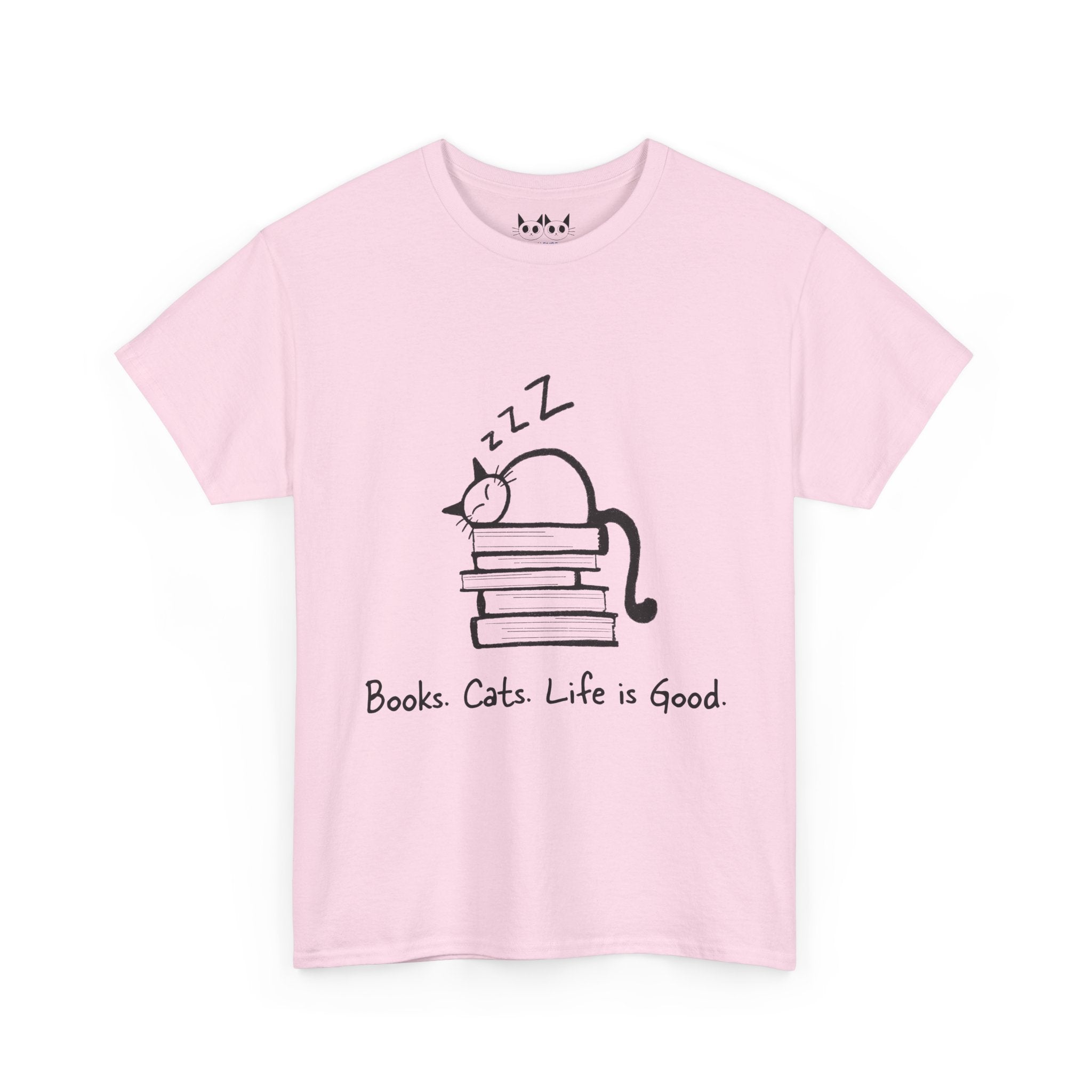 Books. Cats. Life is Good T-Shirt