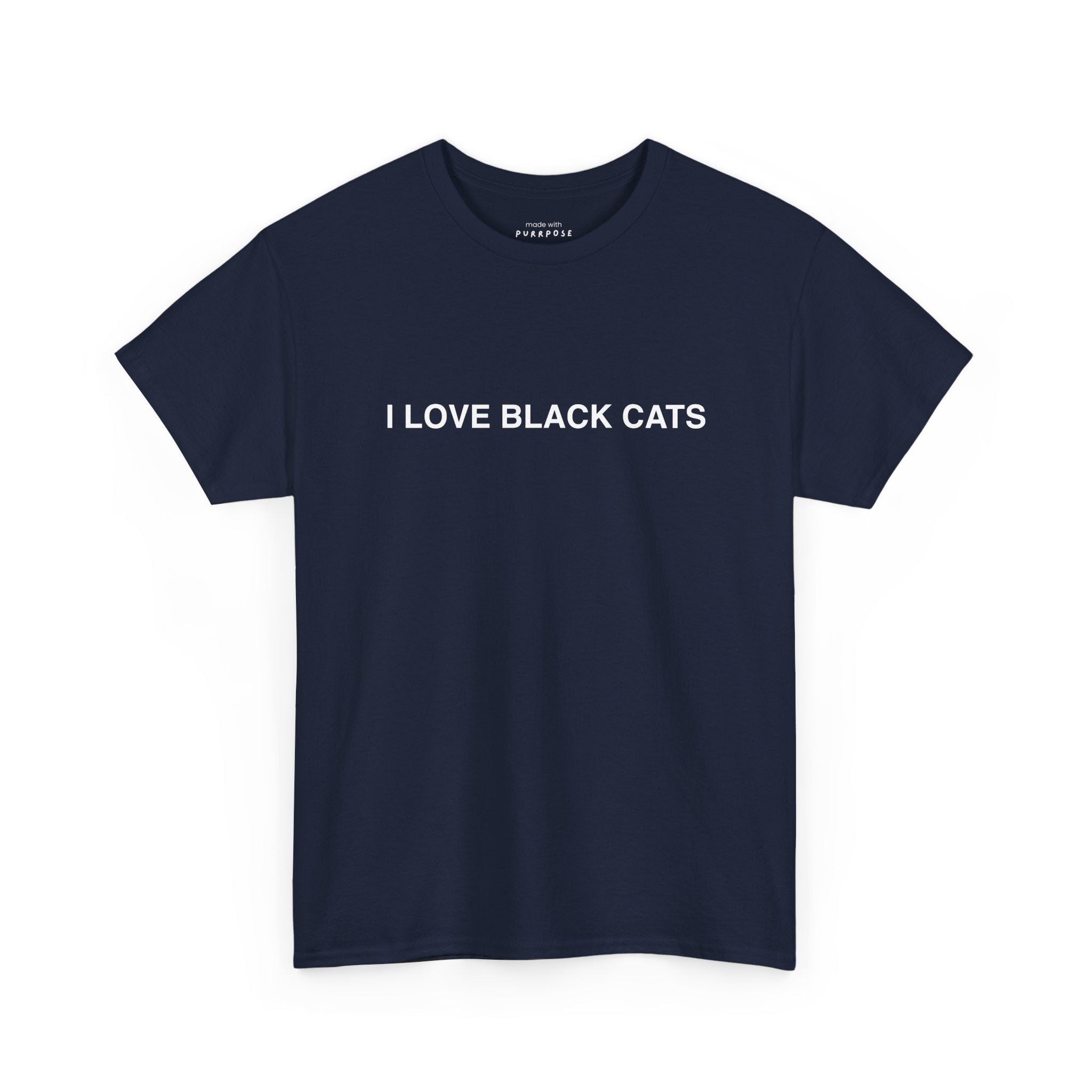 I Love Black Cats T-Shirt