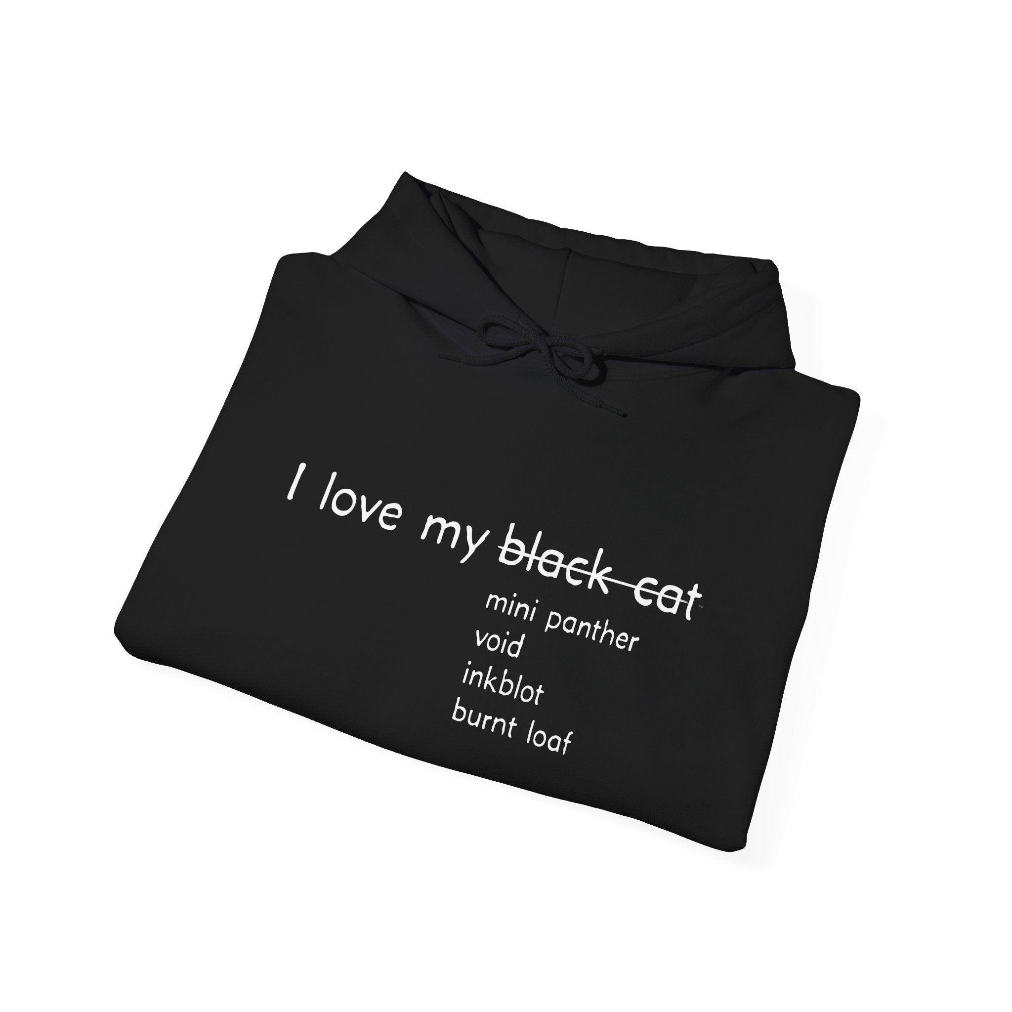 I Love My Black Cat Hoodie