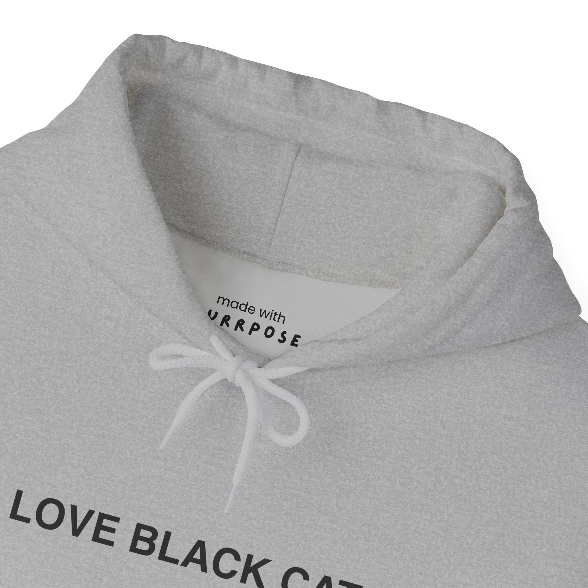 I Love Black Cats Hoodie