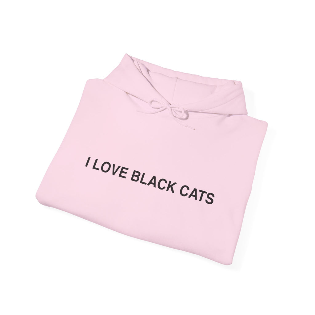 I Love Black Cats Hoodie