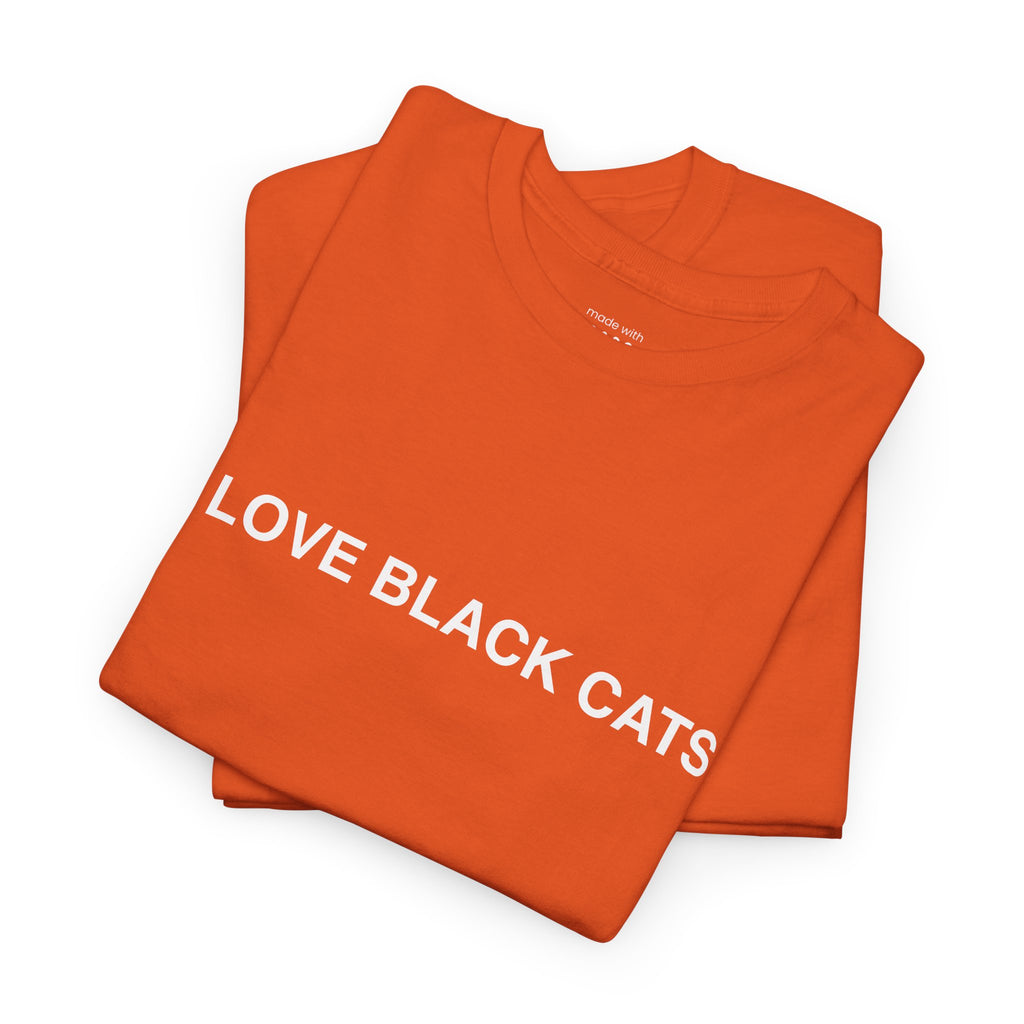 I Love Black Cats T-Shirt