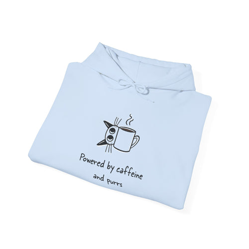 Powered by Caffeine and Purrs Hoodie