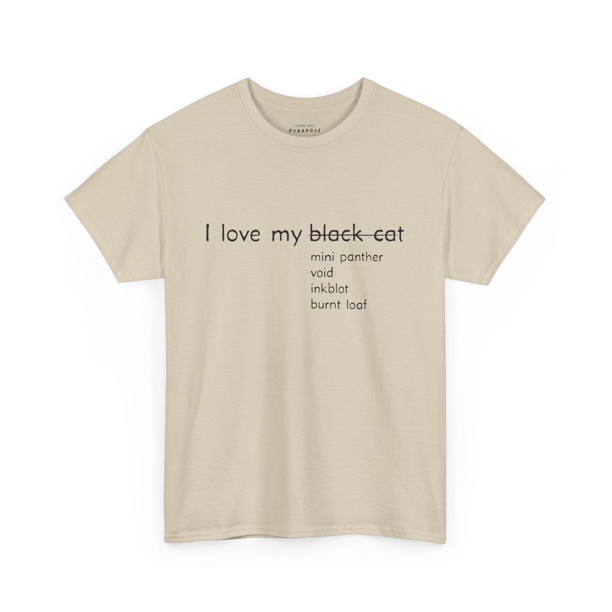 I Love My Black Cat T-Shirt