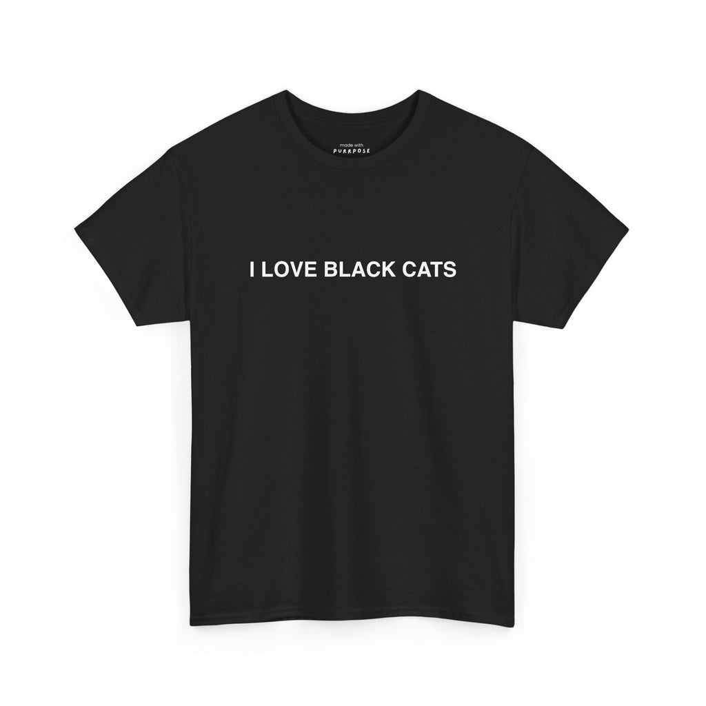 I Love Black Cats T-Shirt
