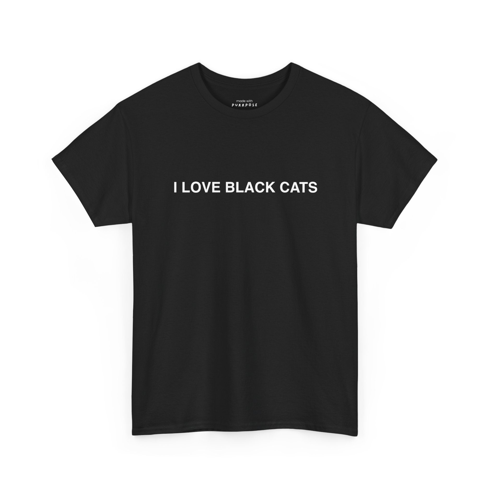 I Love Black Cats T-Shirt