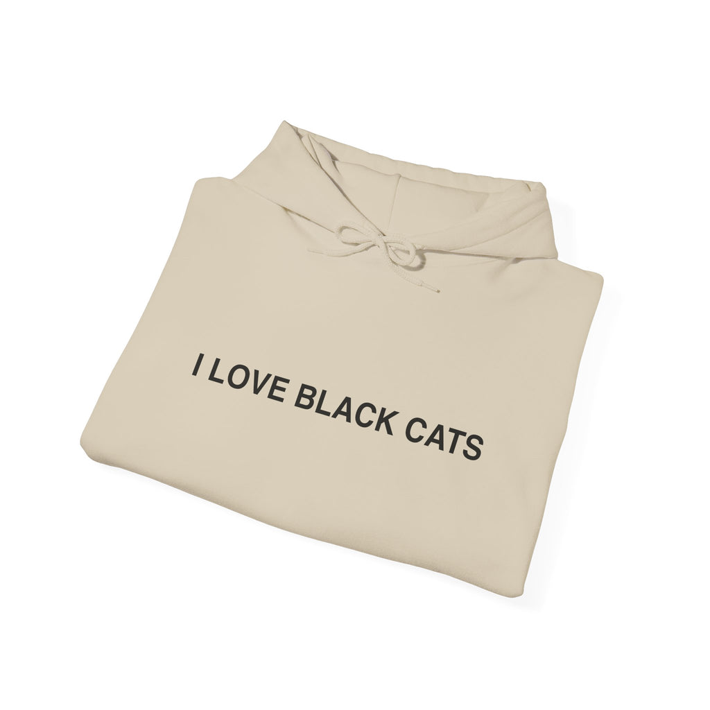 I Love Black Cats Hoodie
