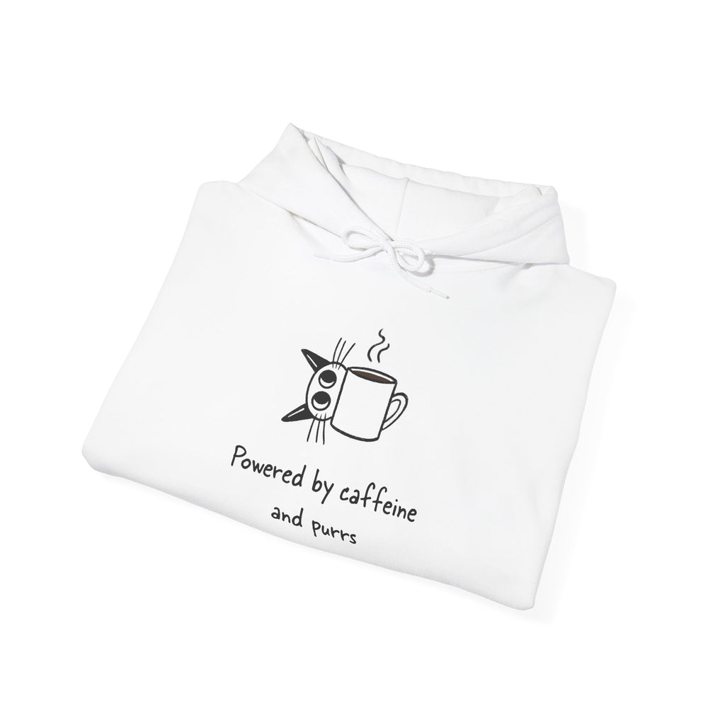 Powered by Caffeine and Purrs Hoodie