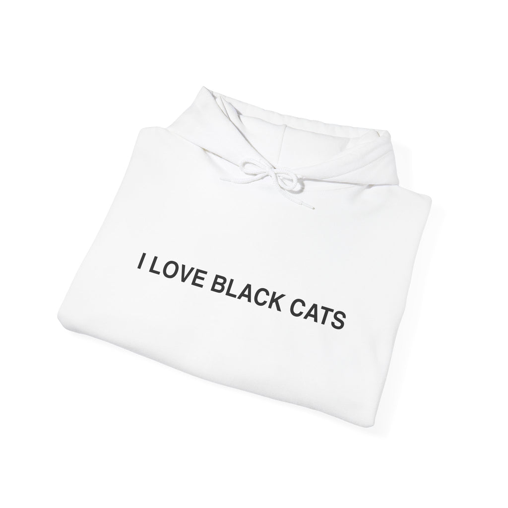 I Love Black Cats Hoodie