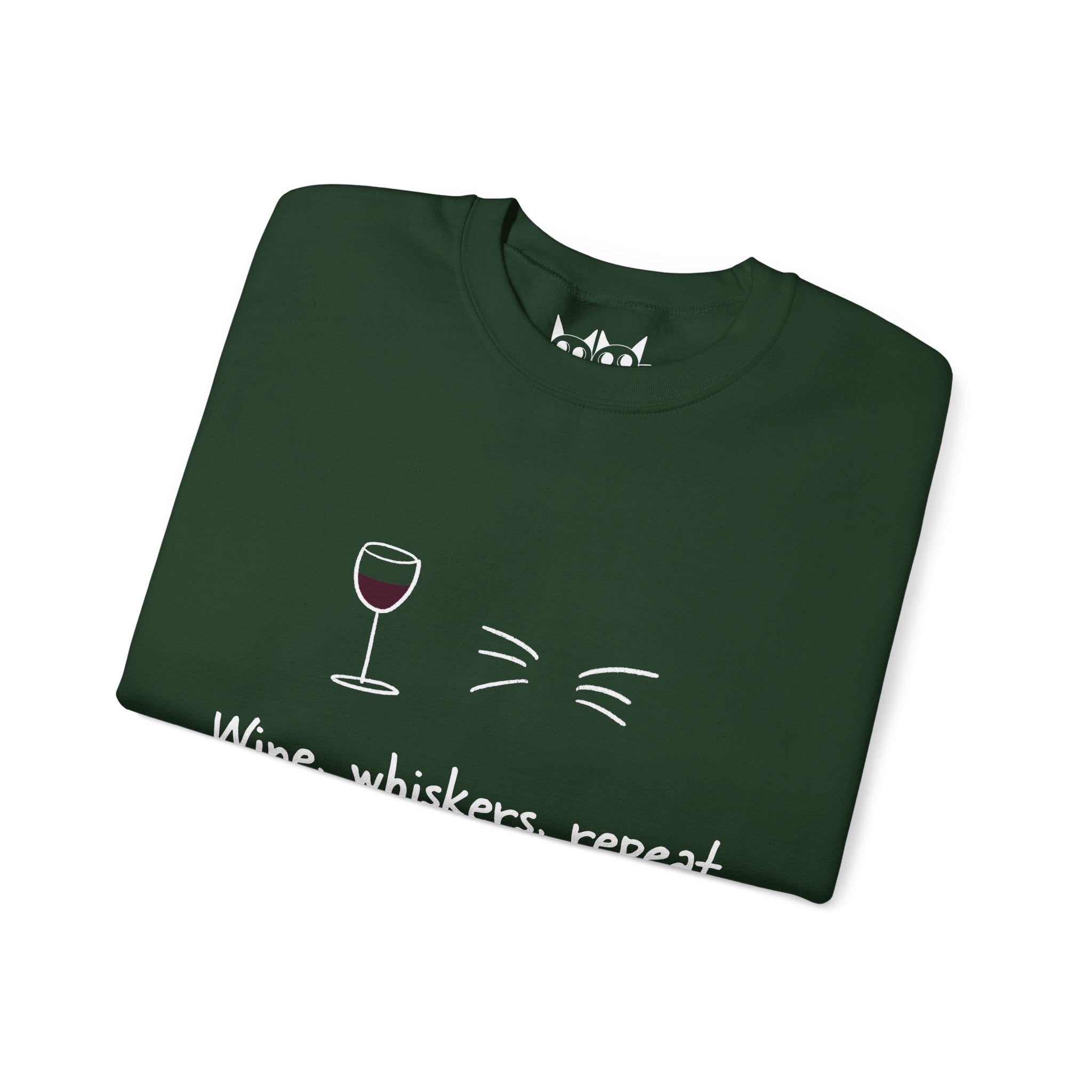 Wine, Whiskers, Repeat Sweatshirt