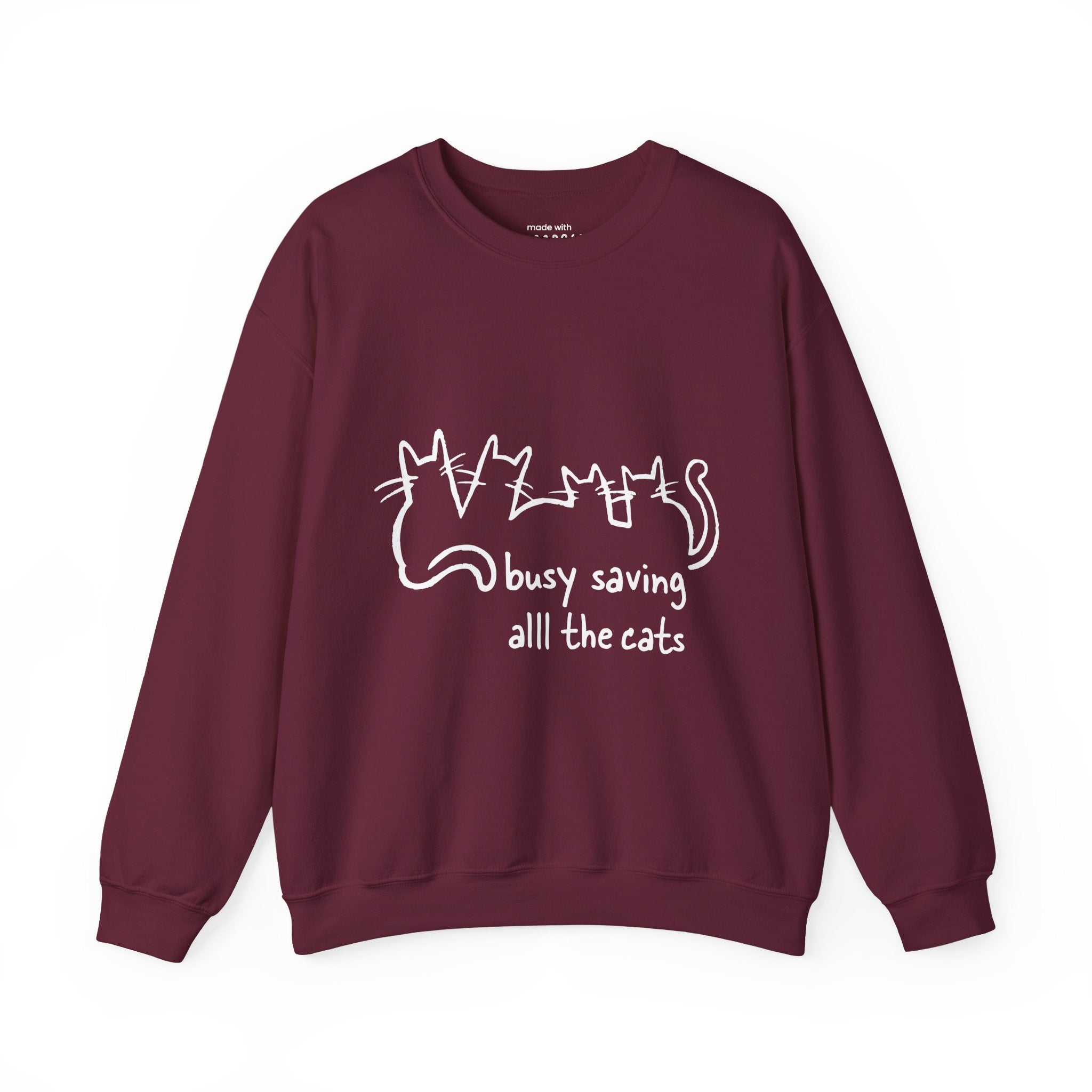 Busy Saving All the Cats Sweatshirt
