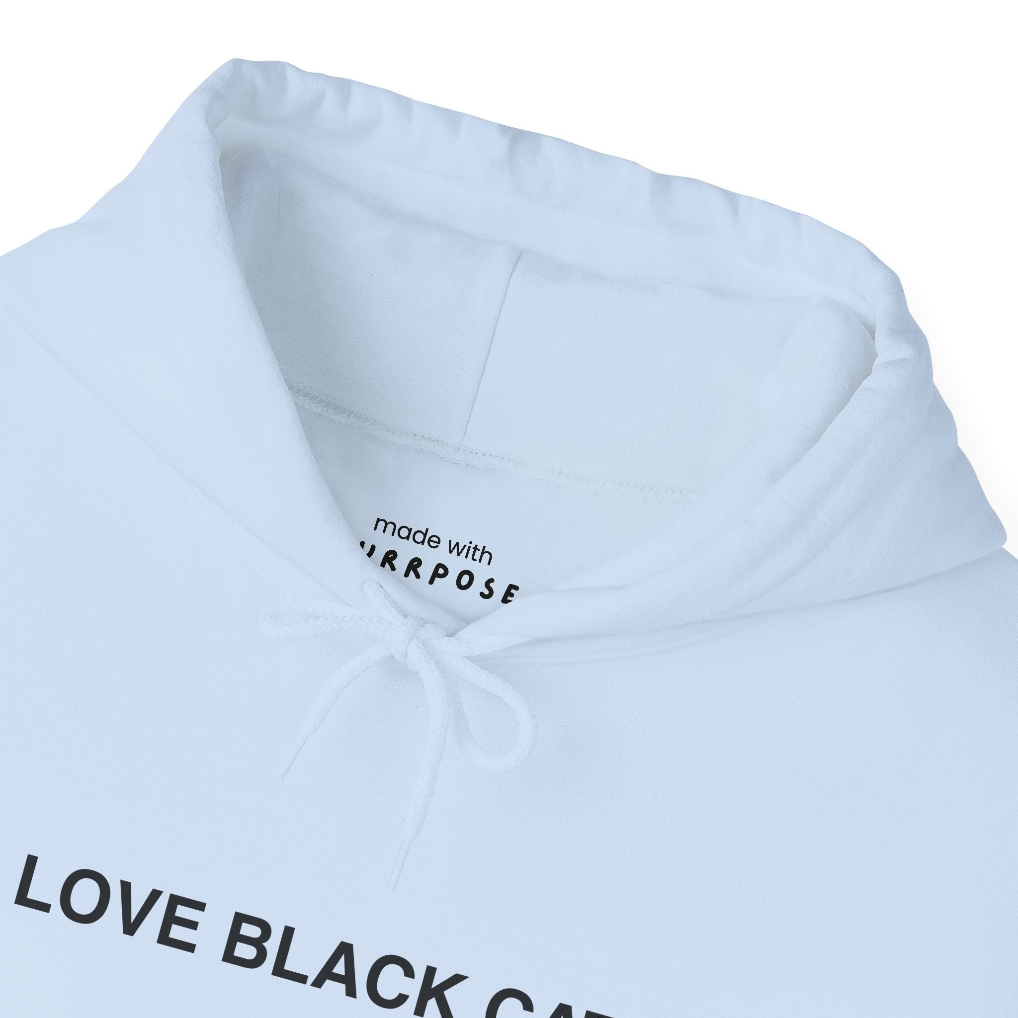 I Love Black Cats Hoodie