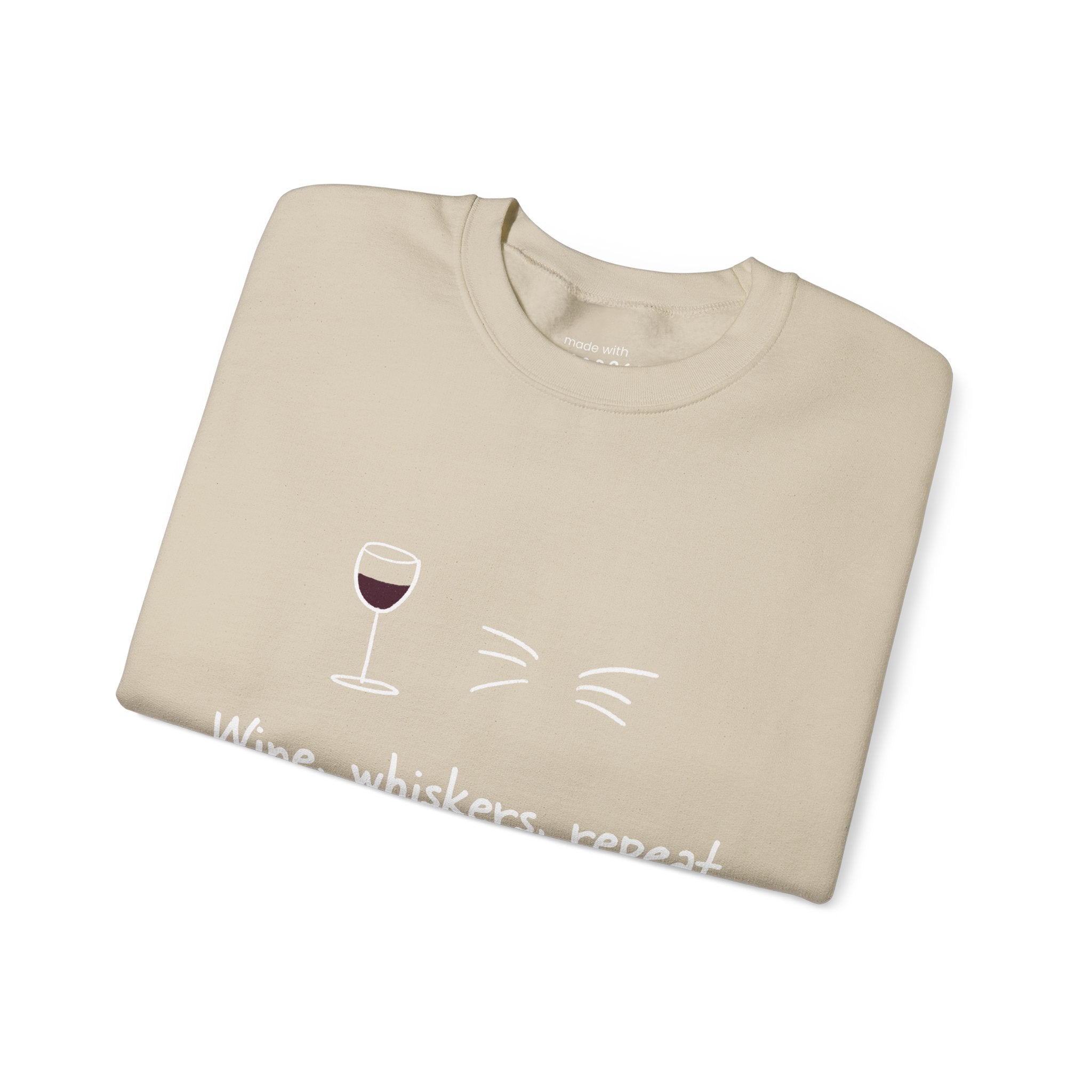 Wine, Whiskers, Repeat Sweatshirt