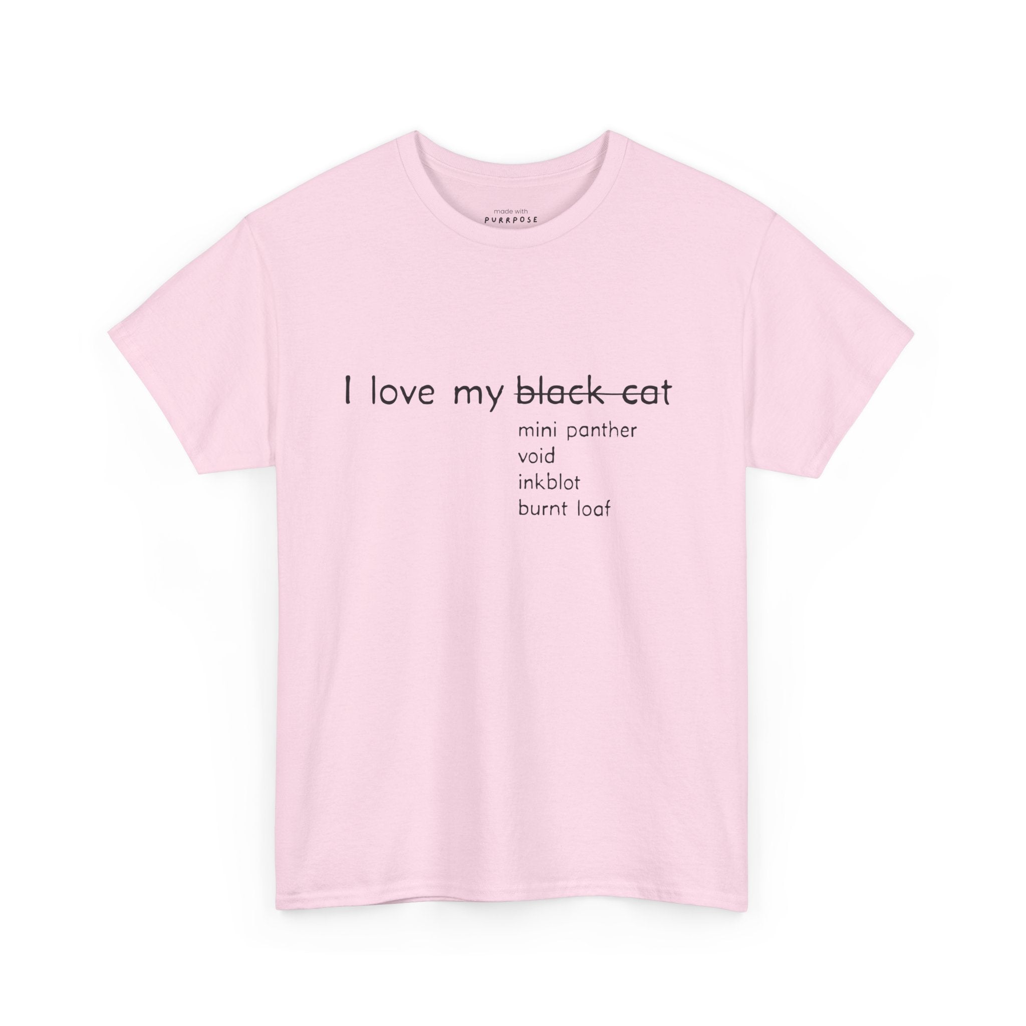 I Love My Black Cat T-Shirt