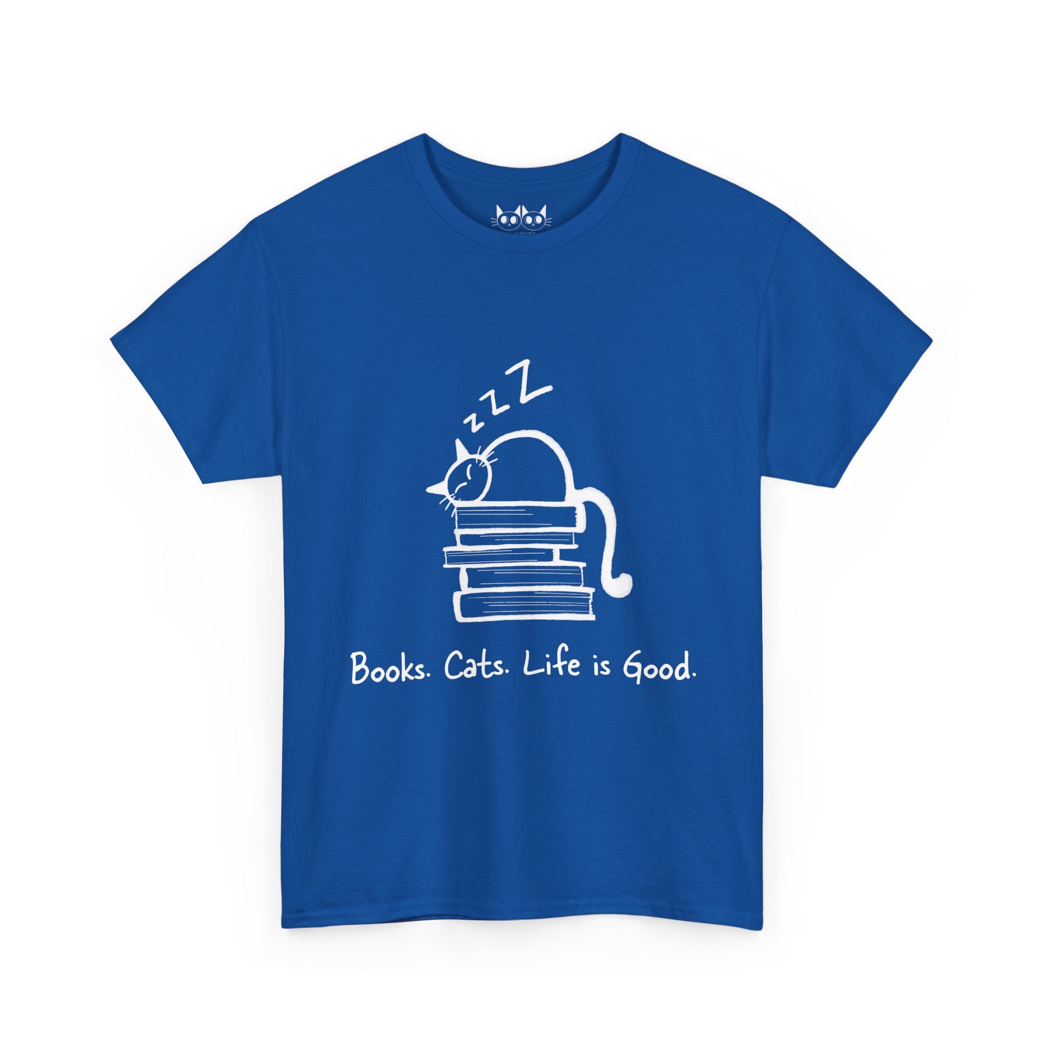 Books. Cats. Life is Good T-Shirt