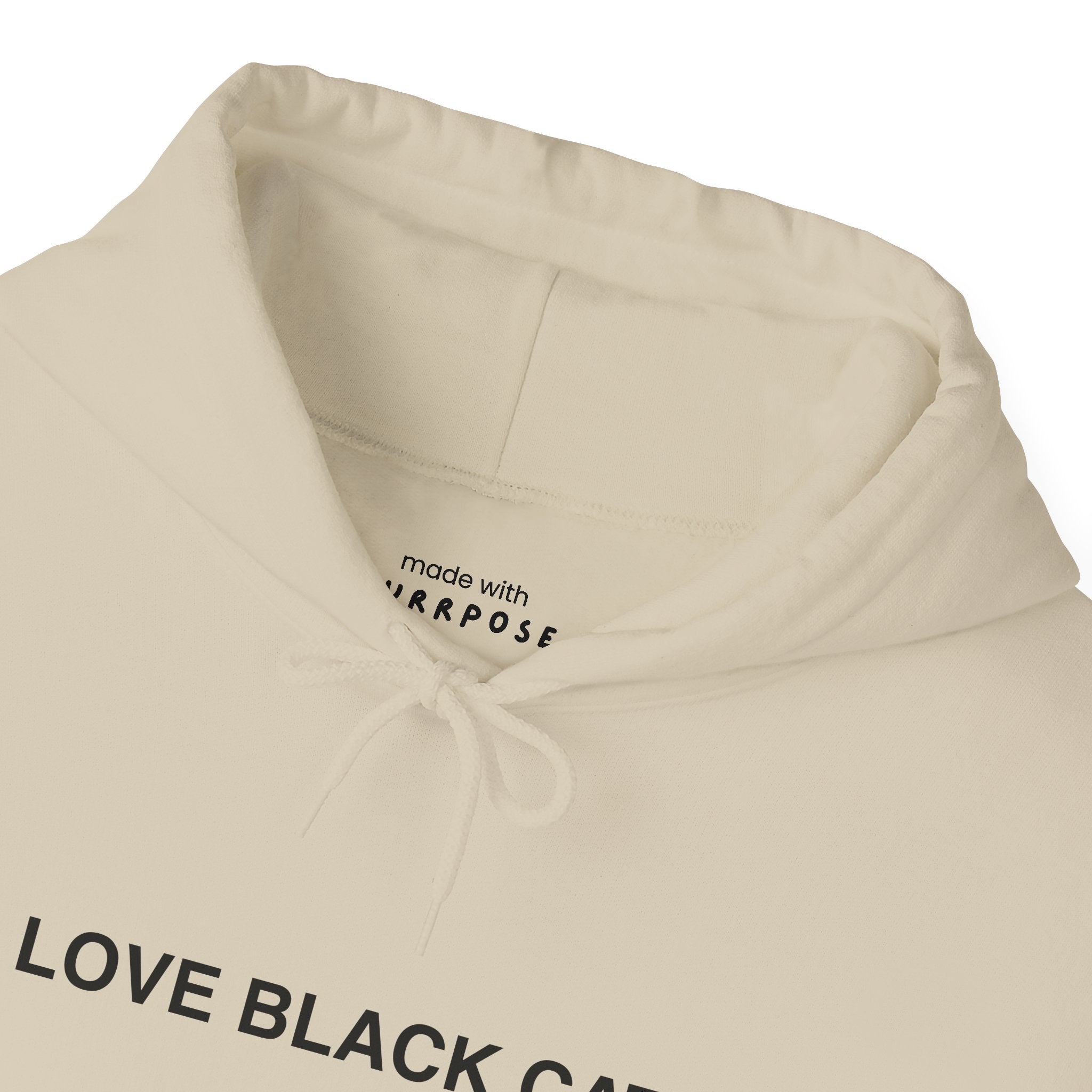 I Love Black Cats Hoodie