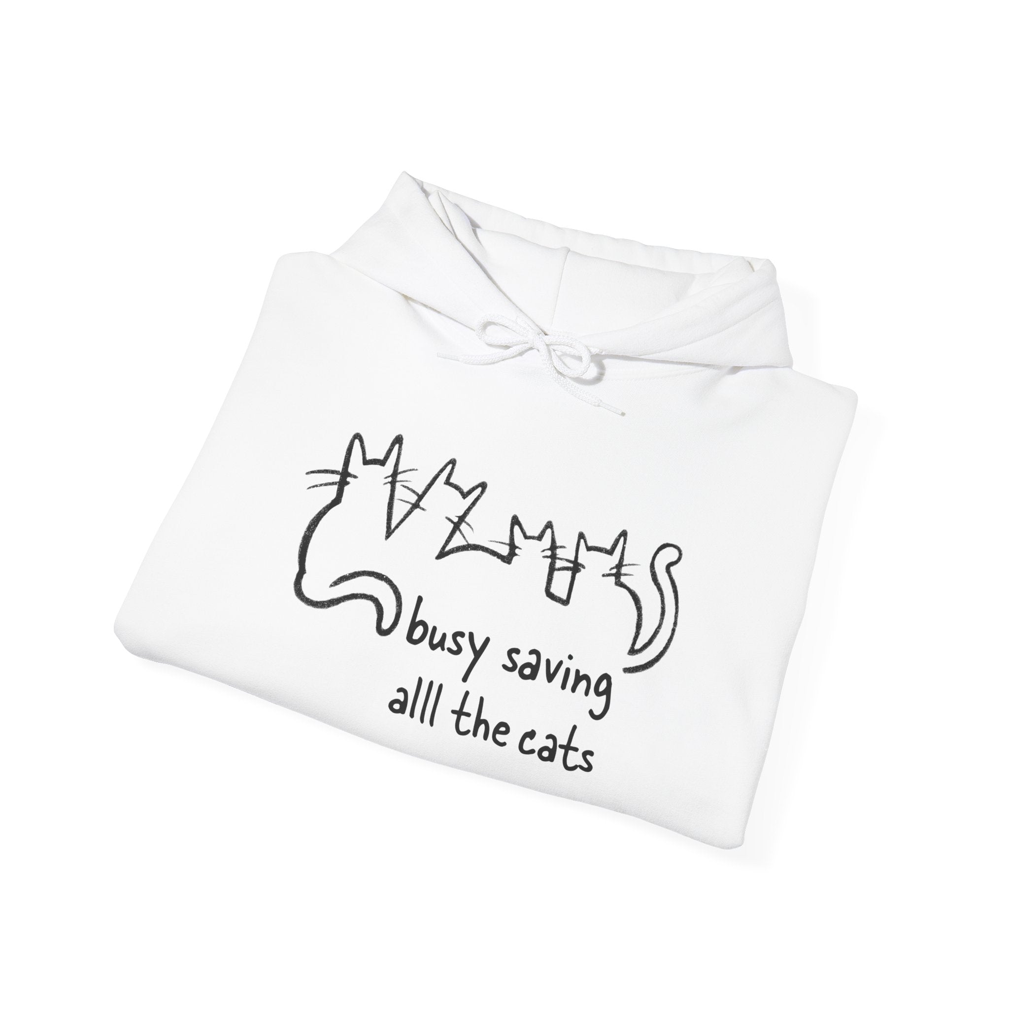 Busy Saving all the Cats Hoodie