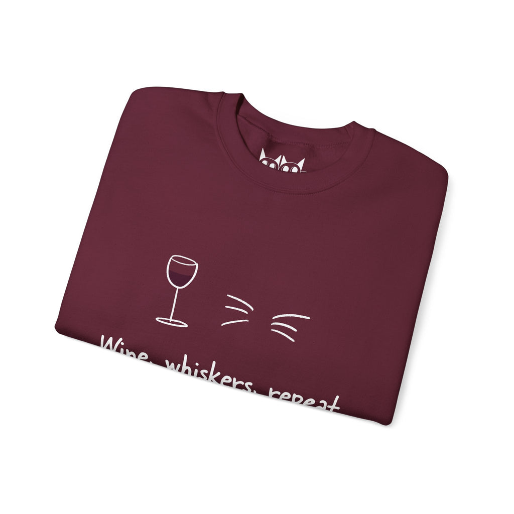 Wine, Whiskers, Repeat Sweatshirt
