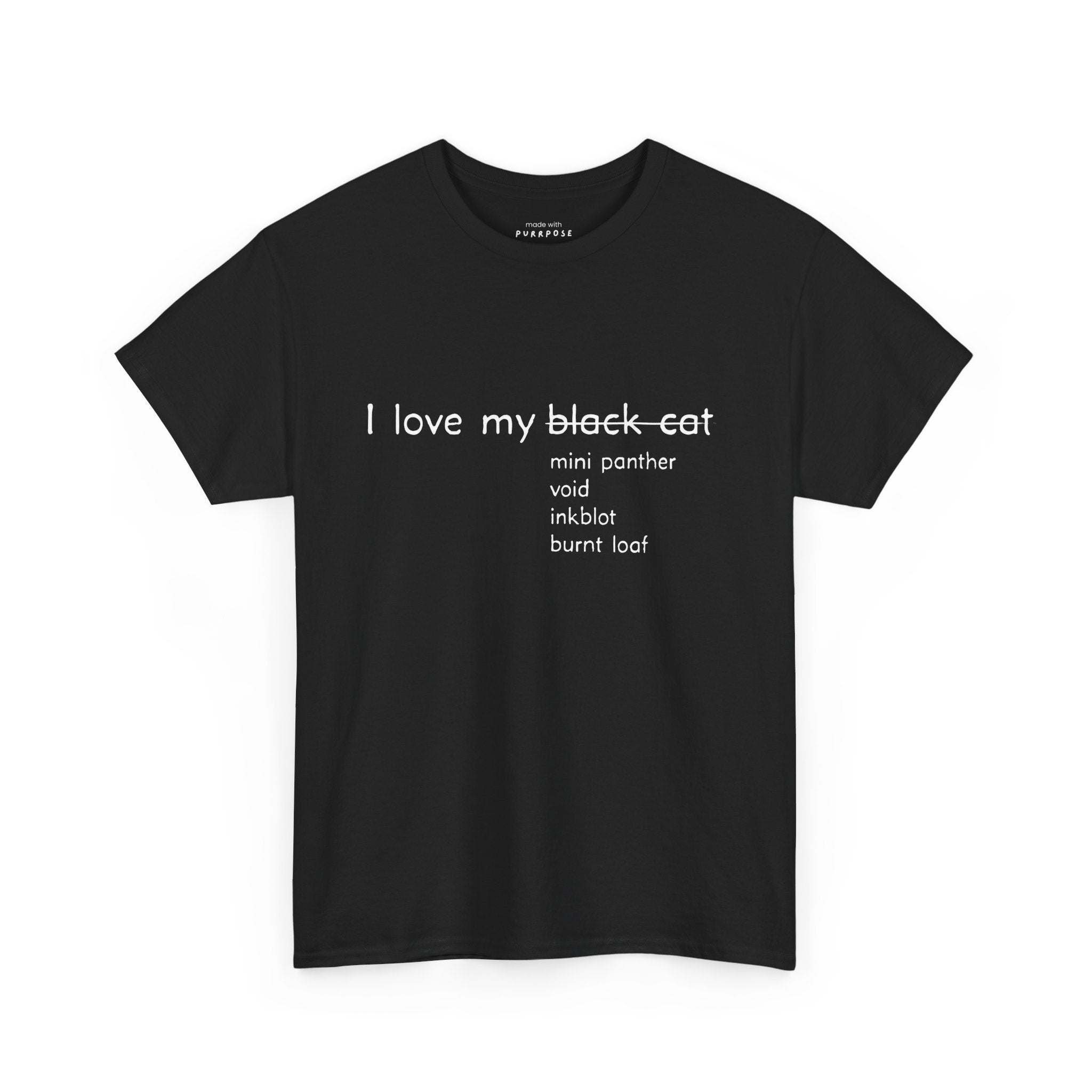 I Love My Black Cat T-Shirt