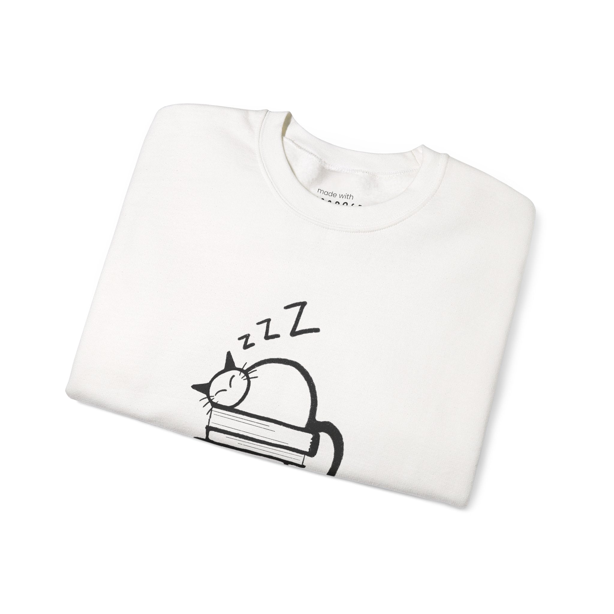 Books. Cats. Life is Good Sweatshirt