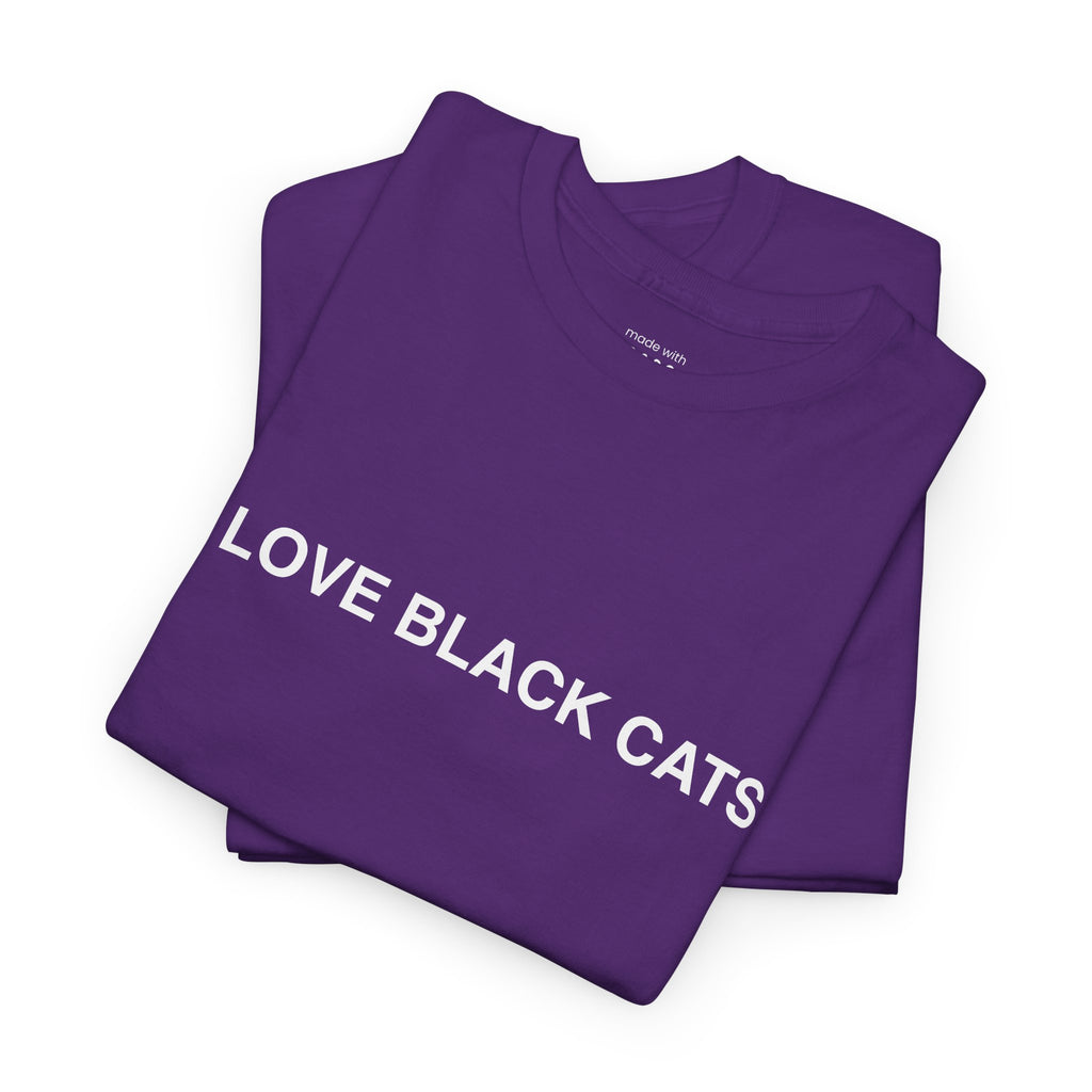 I Love Black Cats T-Shirt