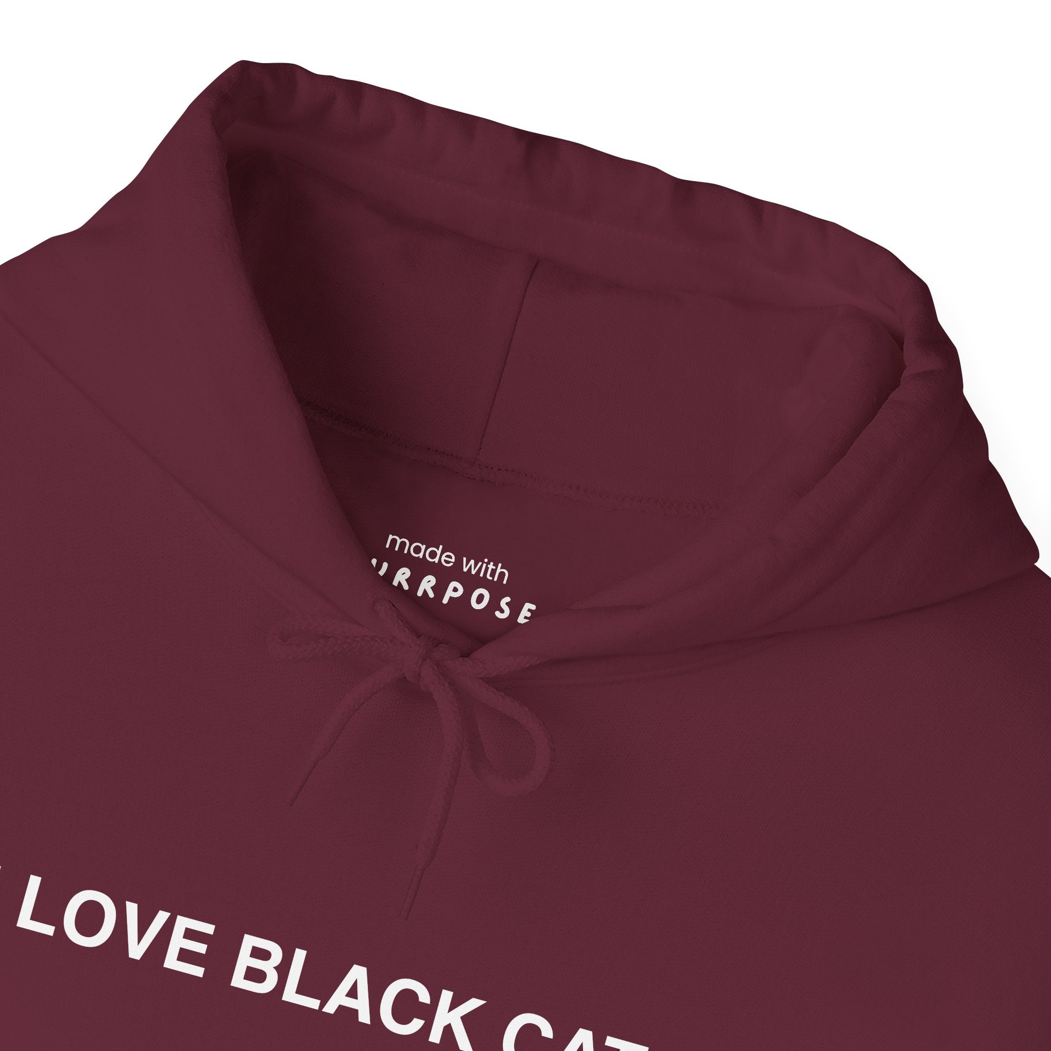 I Love Black Cats Hoodie