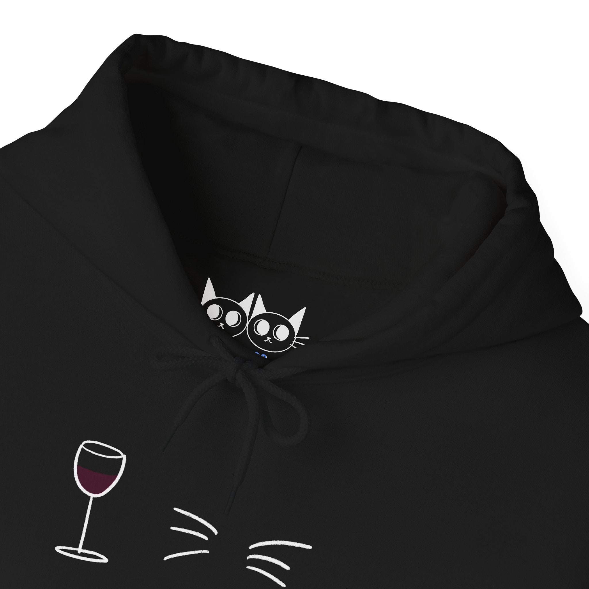 Wine, Whiskers, Repeat Hoodie