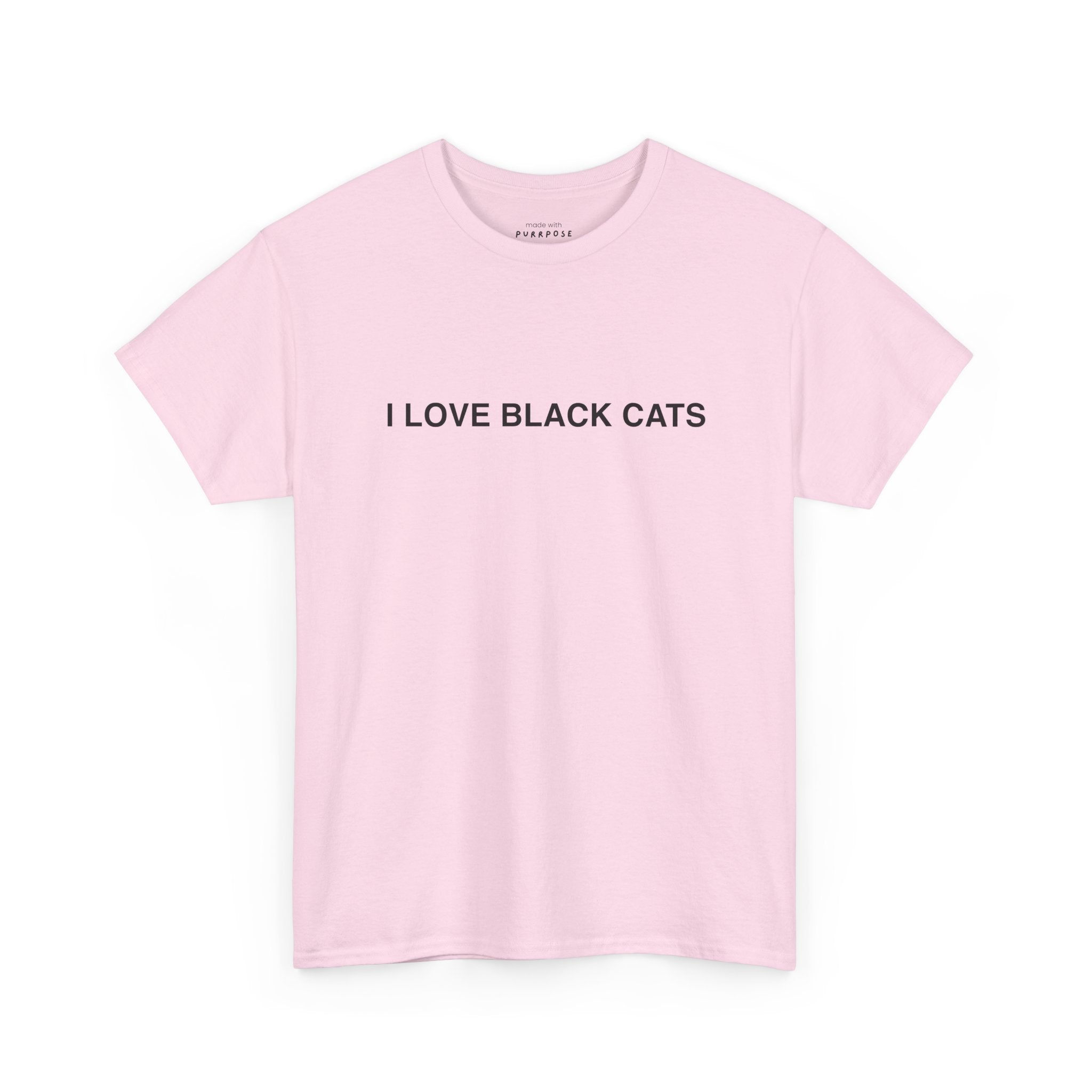 I Love Black Cats T-Shirt