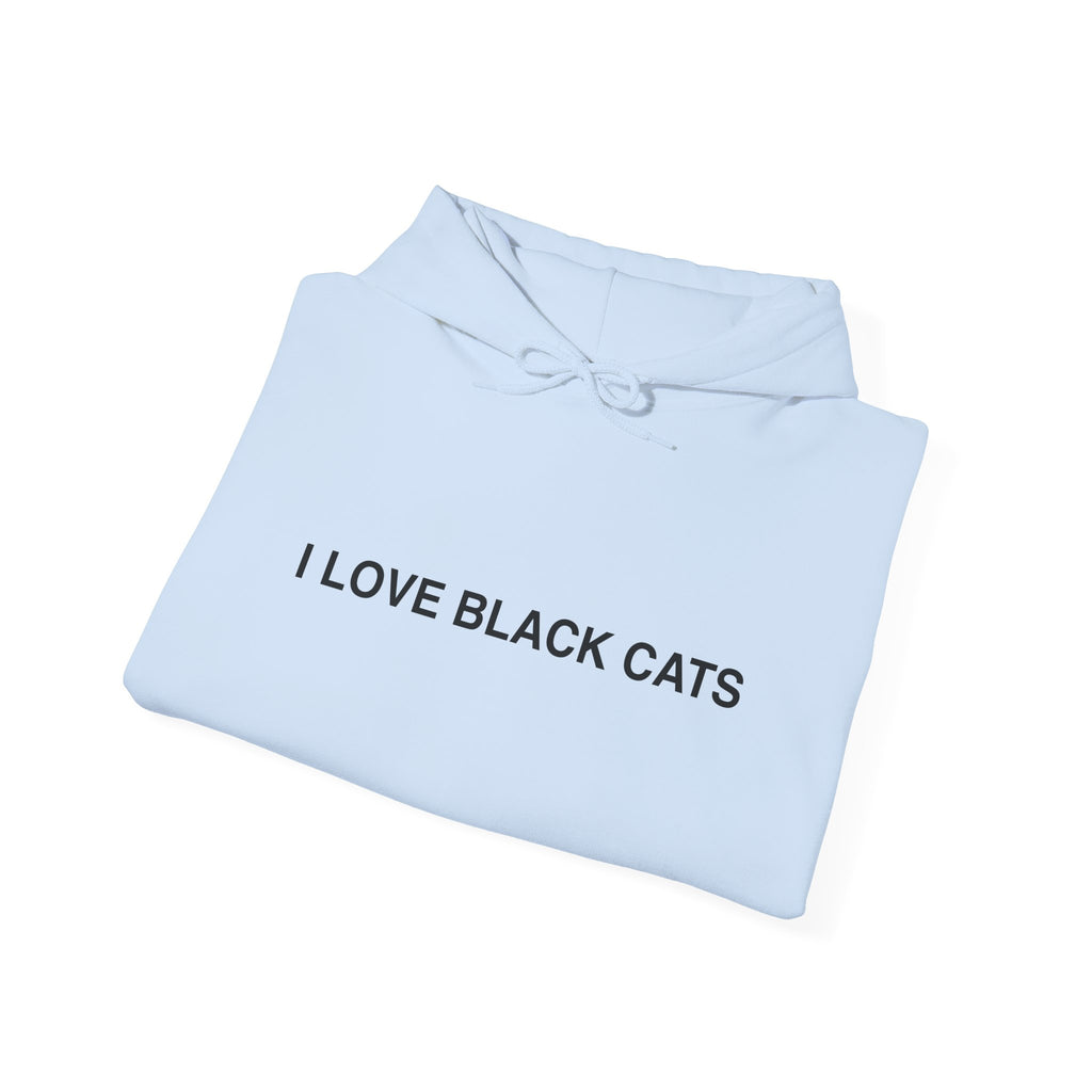 I Love Black Cats Hoodie
