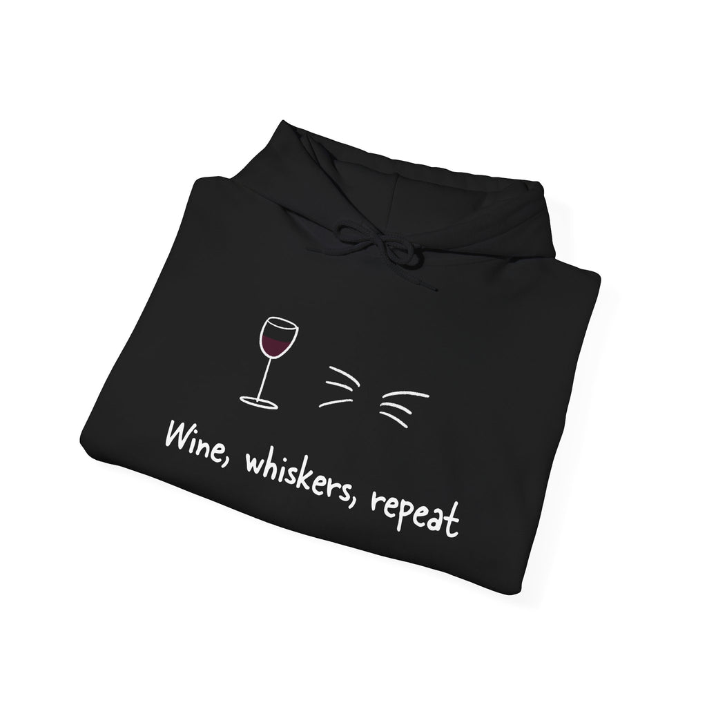 Wine, Whiskers, Repeat Hoodie