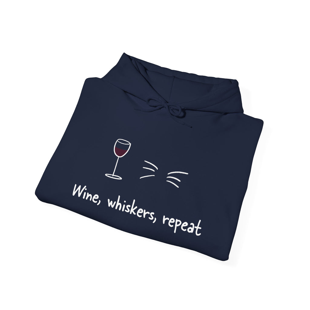 Wine, Whiskers, Repeat Hoodie